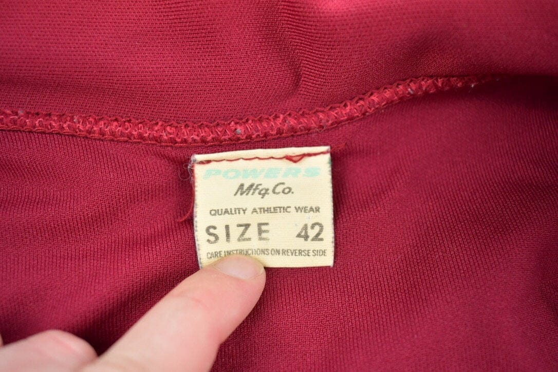 Vintage 1980s Collegiate Track Jacket Men's Small - Image 3
