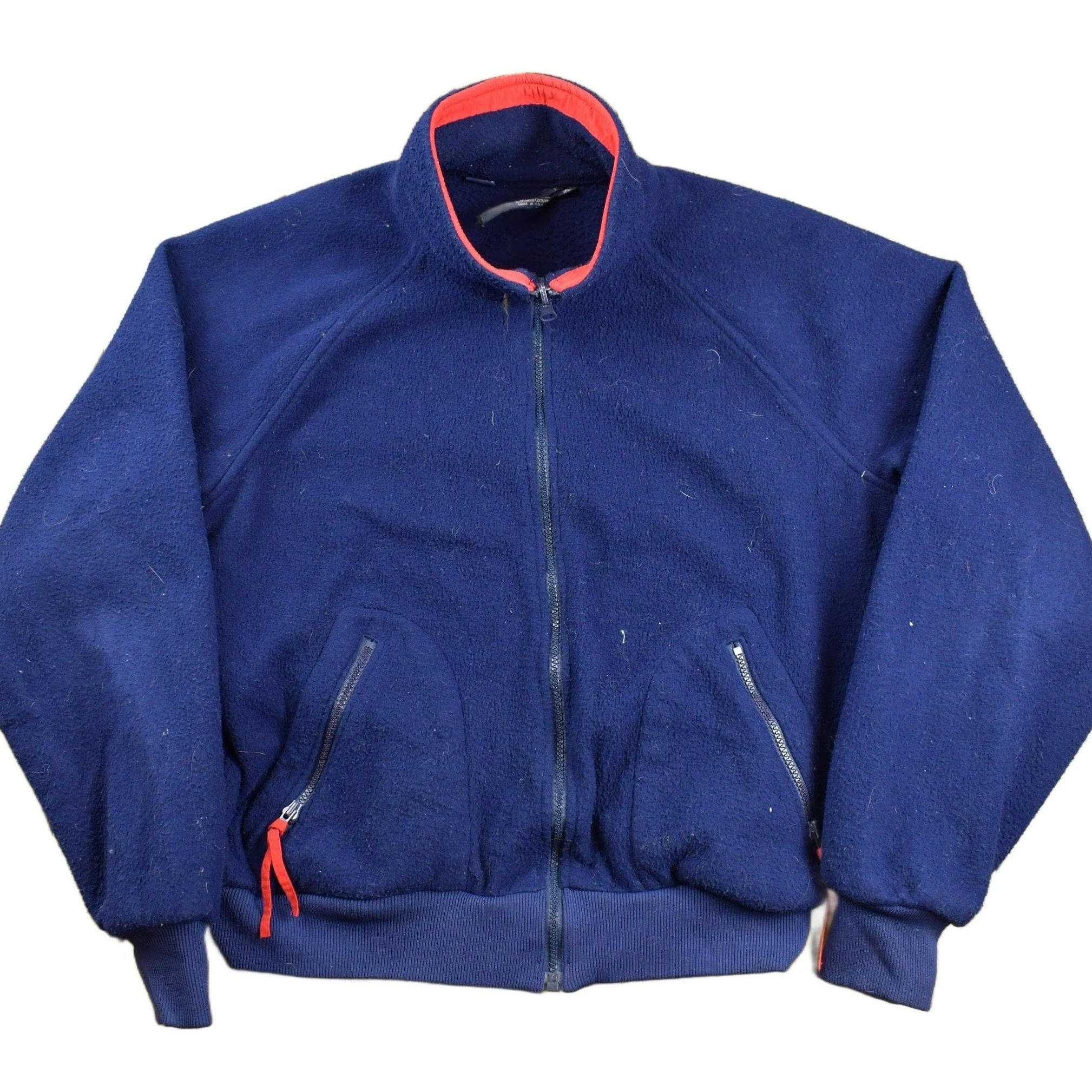 Vintage 1980s Columbia Fleece Zip Up Sweater Men's Medium
