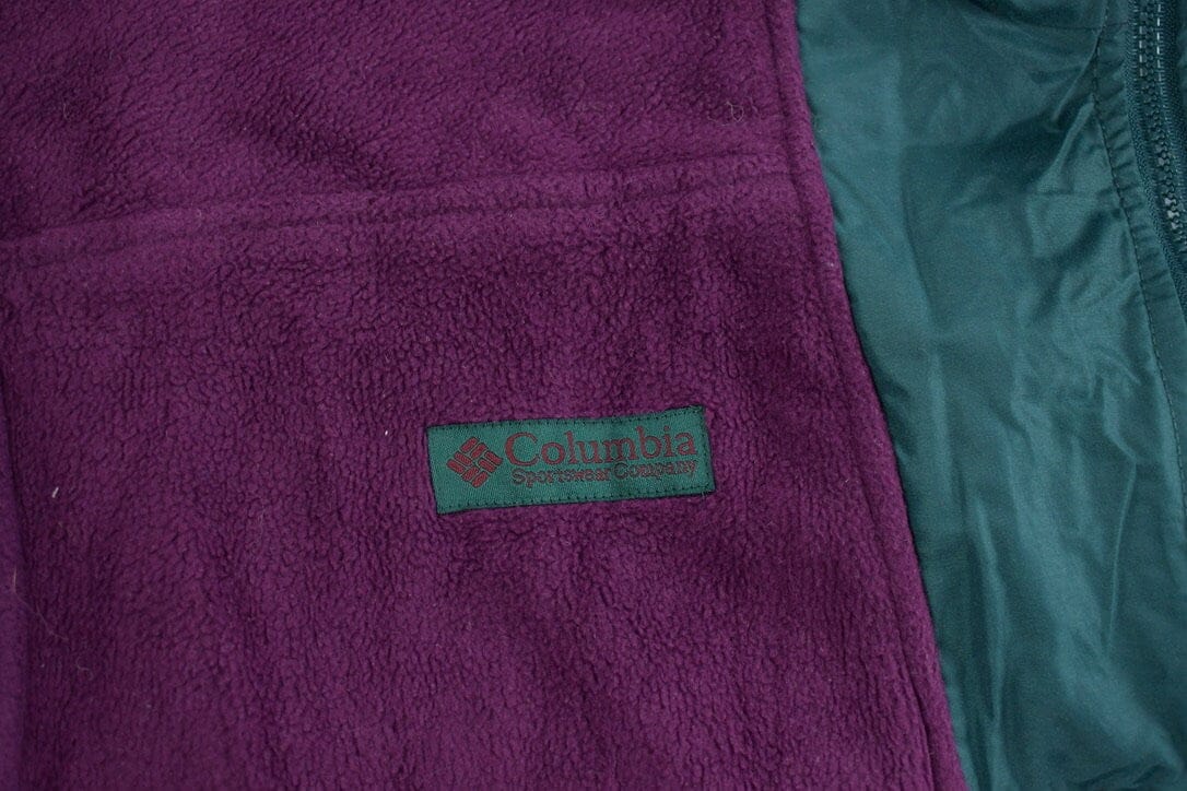 Vintage 1980s Columbia Fleece Zip Up Sweater Women's XL - Image 4