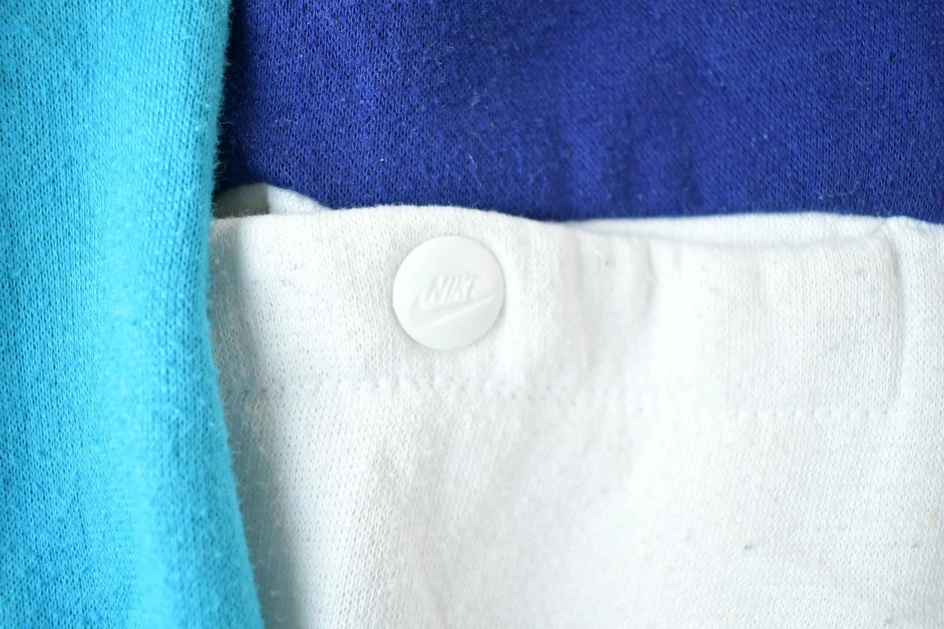 Vintage 1980s Crazy Nike Fleece Embroidered Mini Swoosh Full Zip Mock Neck Sweatshirt Men's Large - Image 5