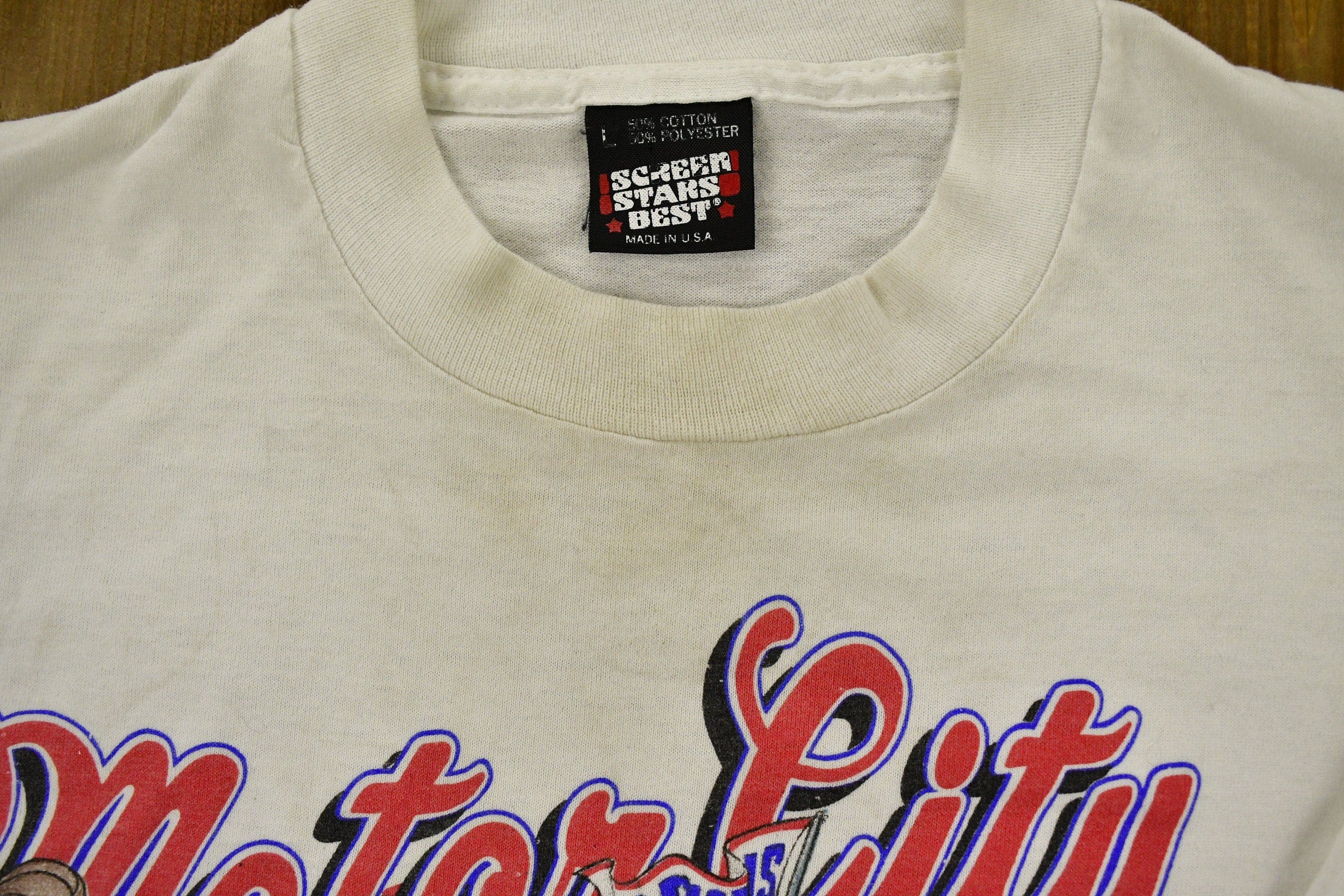 Vintage 1980s Detroit Pistons NBA Bad Boys Graphic T-shirt Men's Large - Image 6
