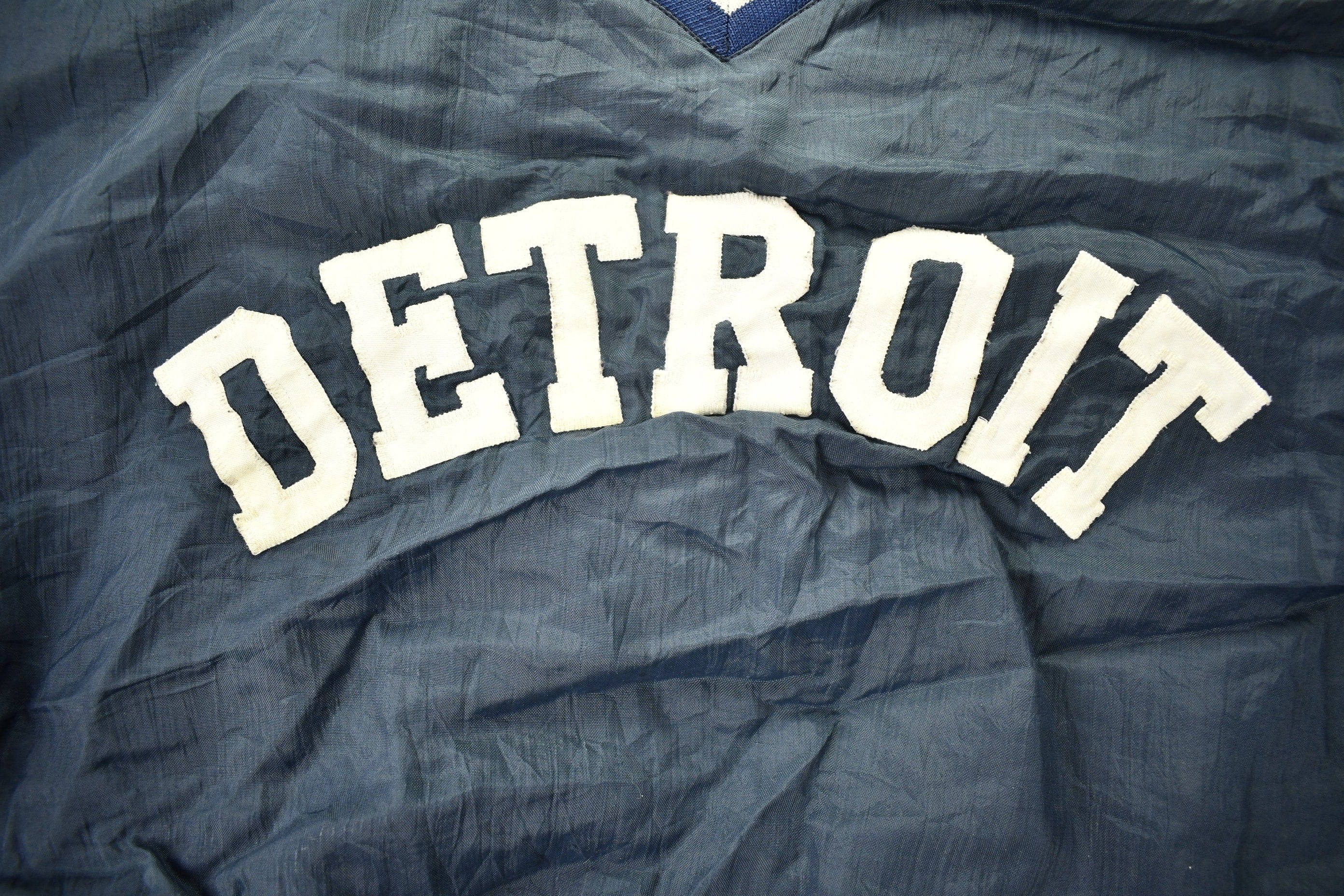 Vintage 1980s Detroit Tigers MLB Pullover Windbreaker Jacket Men's 2XL - Image 3