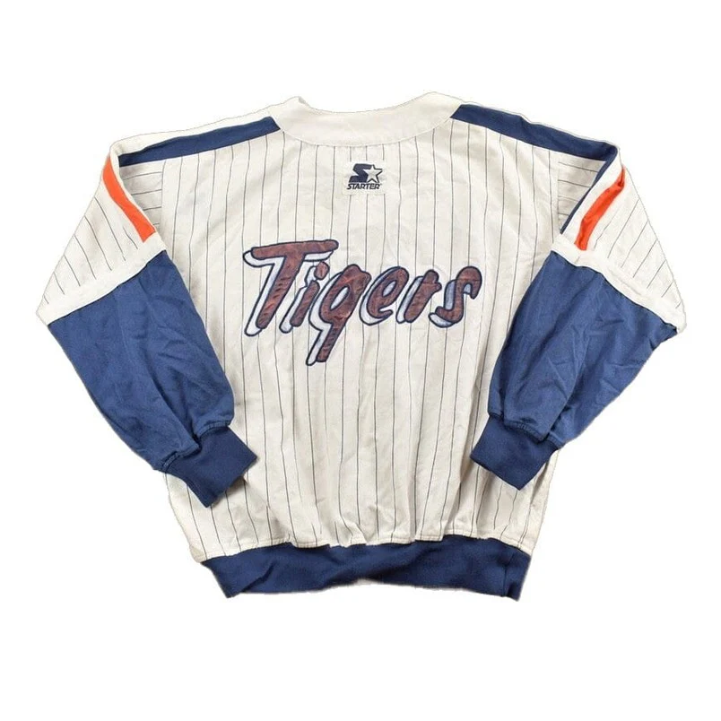 Vintage 1980's Detroit Tigers Starter Baseball Jersey Men's Large - Image 2