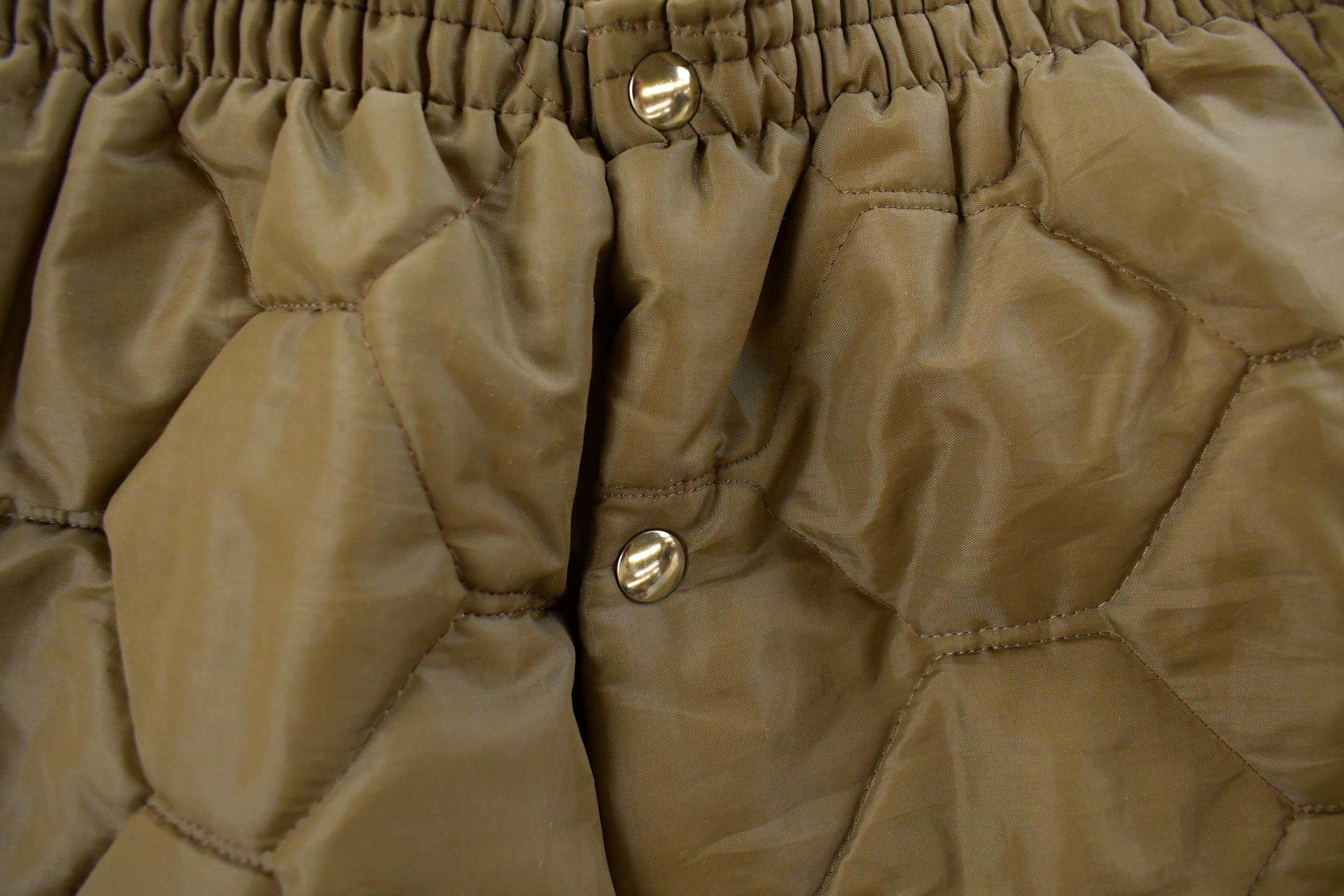 Vintage 1980s Diamond Quilted Brown Puffer Pants Men's Large - Image 4