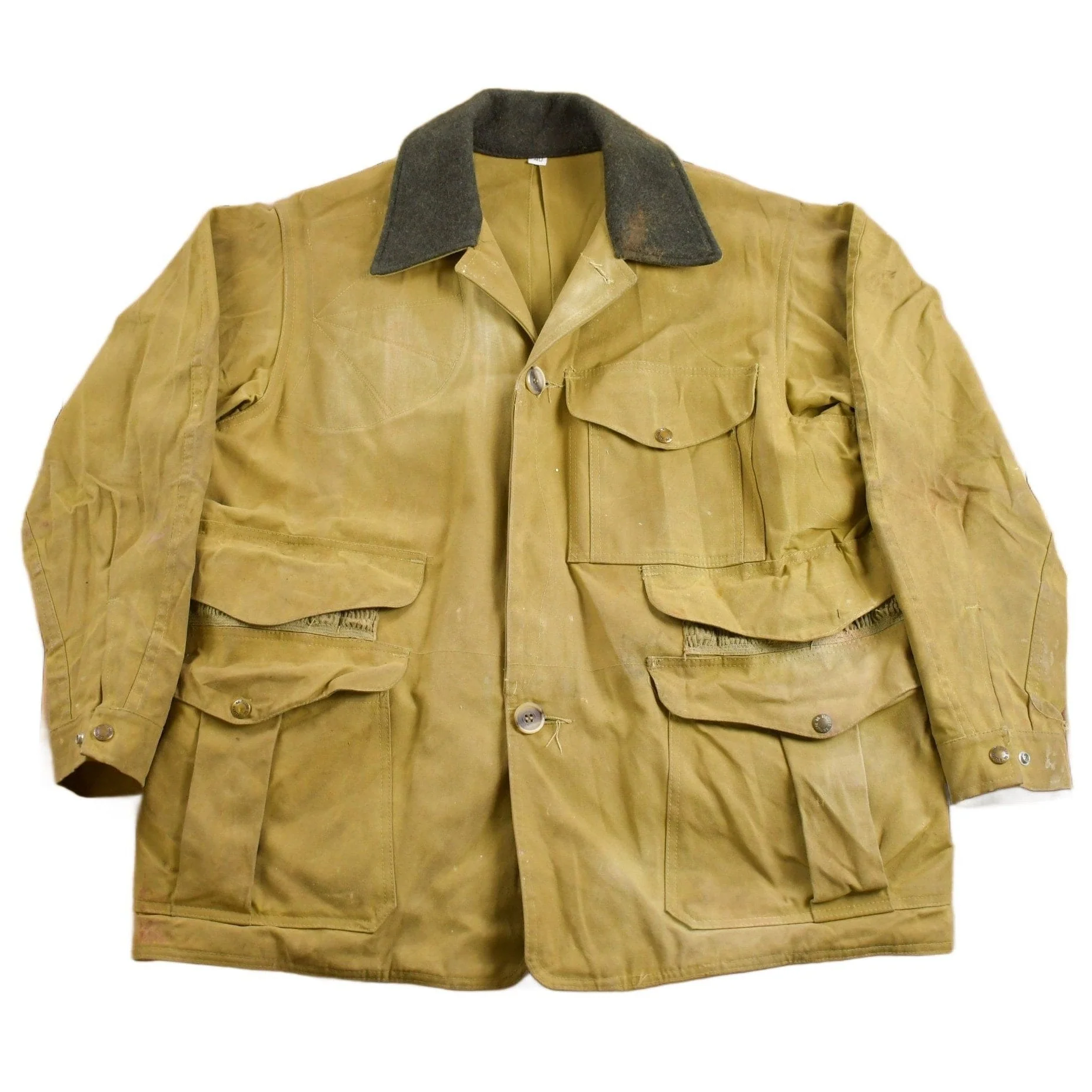 Vintage 1980s Distressed Filson Tin Cloth Cruiser Jacket Men's Large