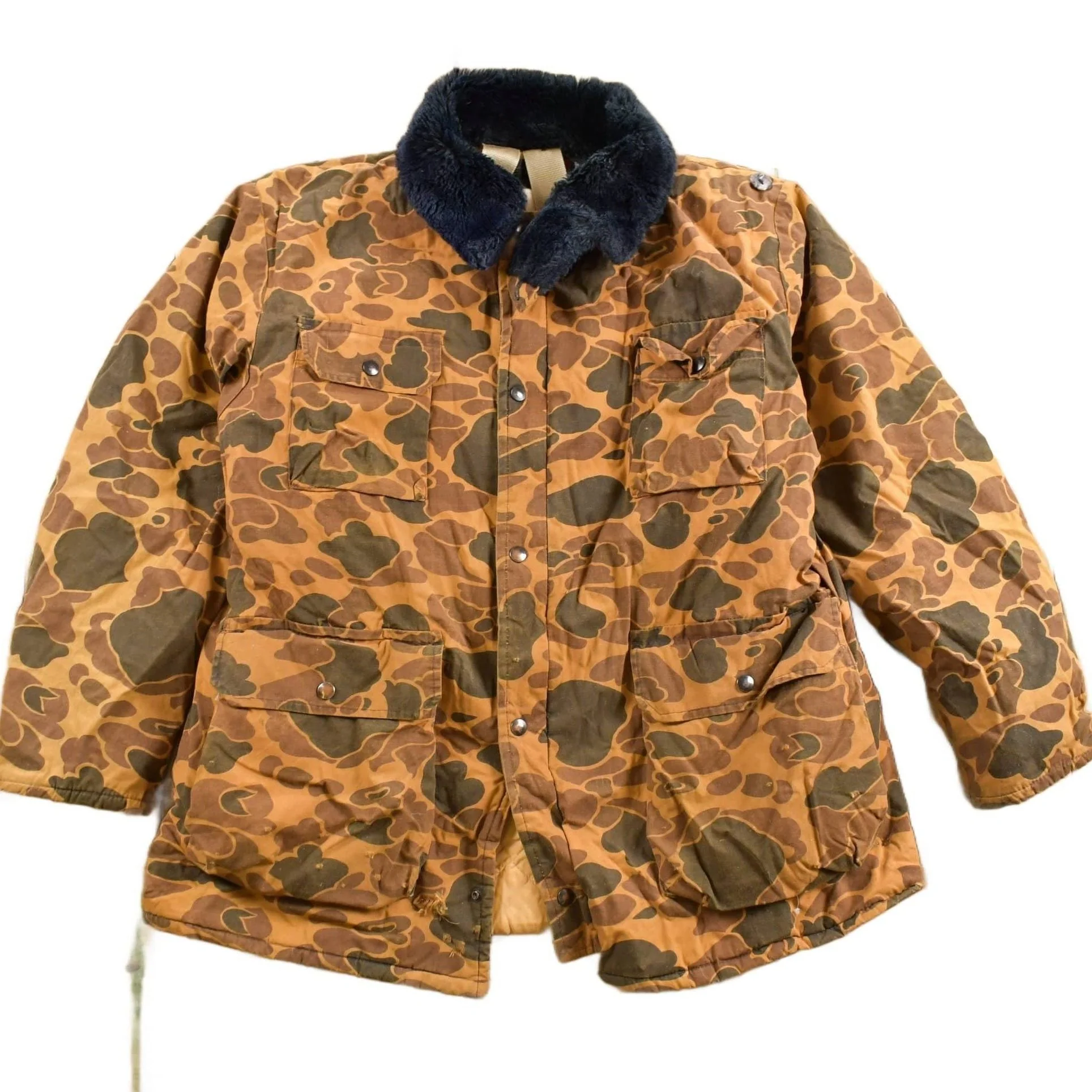 Vintage 1980s Duck Camo Hunting Jacket Men's Large