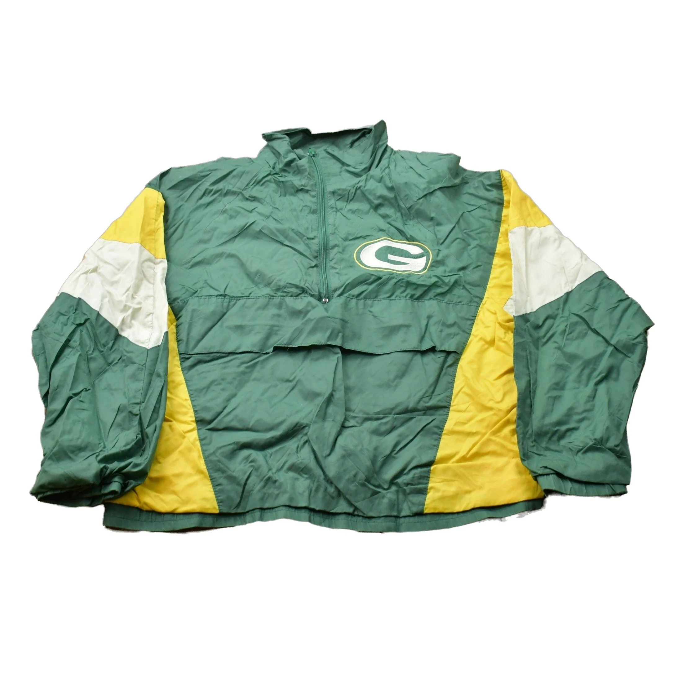 Vintage 1980s East Bay Green Bay Packers NFL Windbreaker Men's Medium