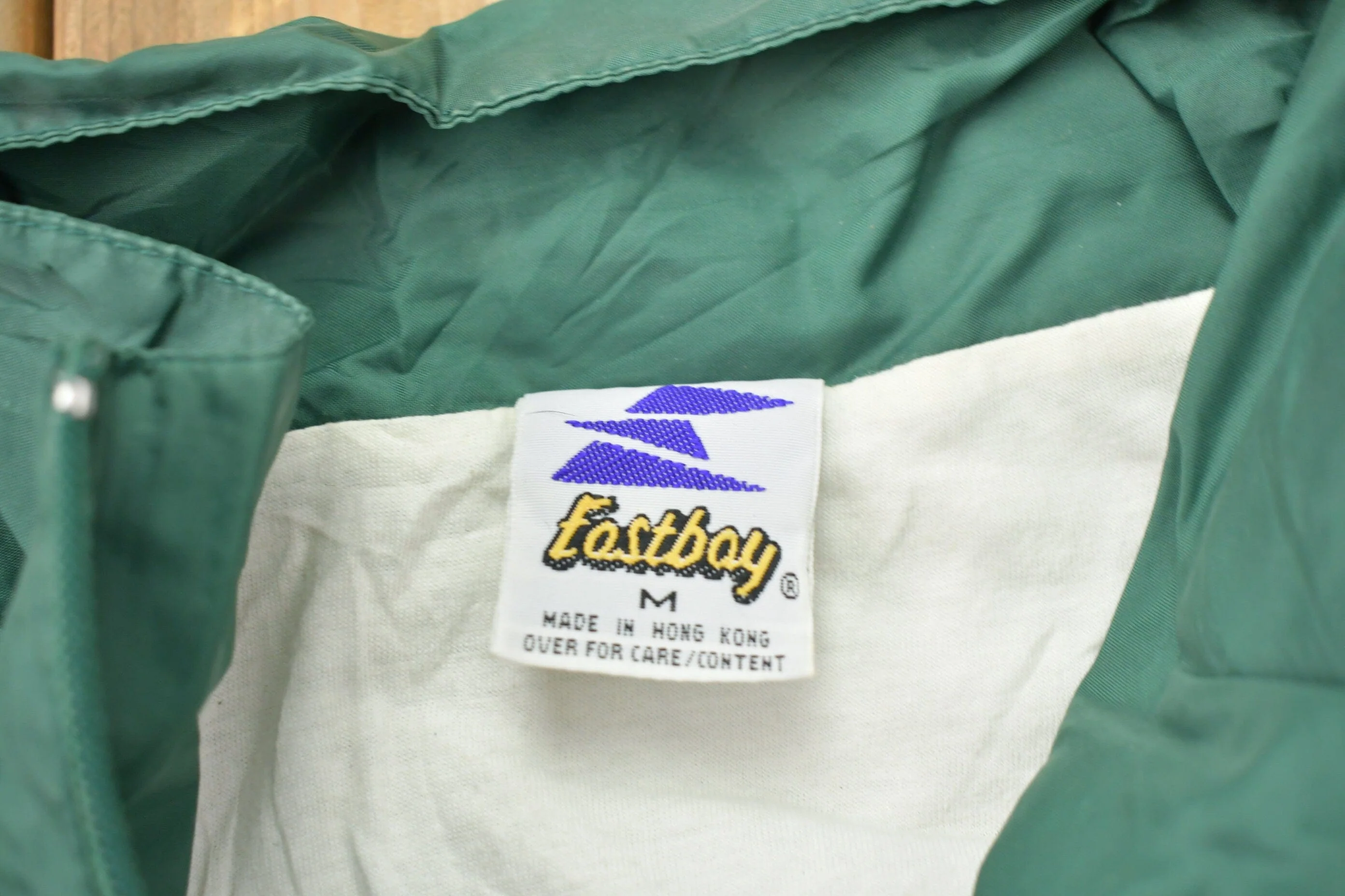 Vintage 1980s East Bay Green Bay Packers NFL Windbreaker Men's Medium - Image 3