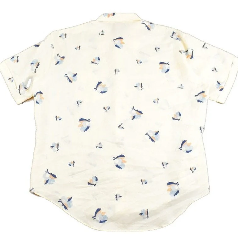 Vintage 1980s Envoy Floral Short Sleeve Button Up Shirt Men's Large - Image 2