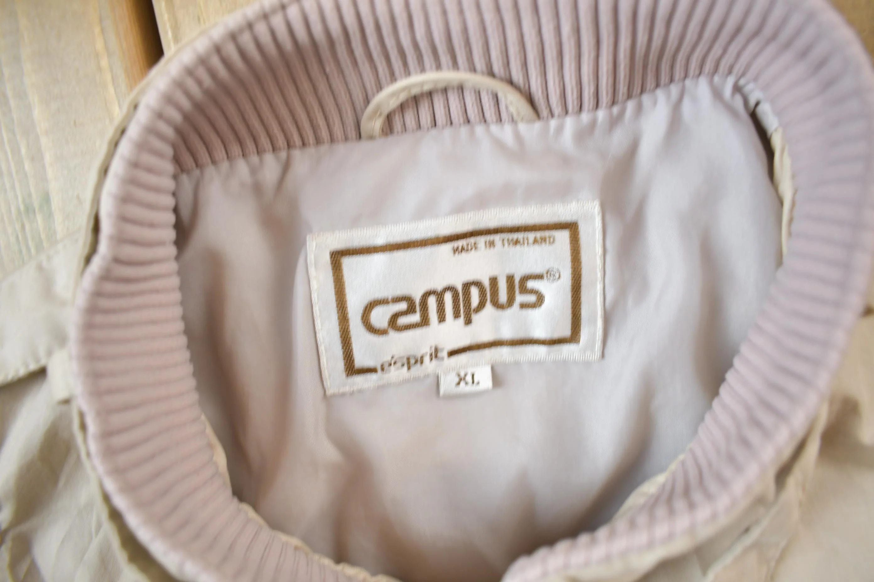 Vintage 1980s Esprit Campus Windbreaker Bomber Jacket Men's XL - Image 4