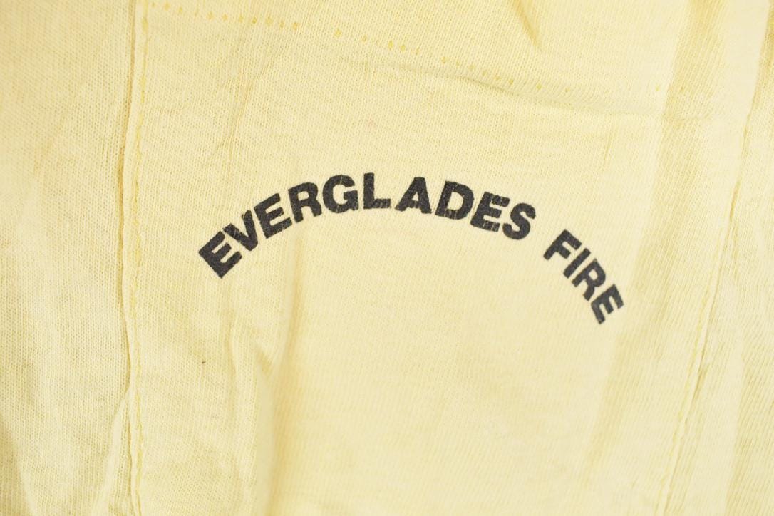 Vintage 1980s Everglades Fire Management Souvenir Pocket T-Shirt Men's M - Image 4