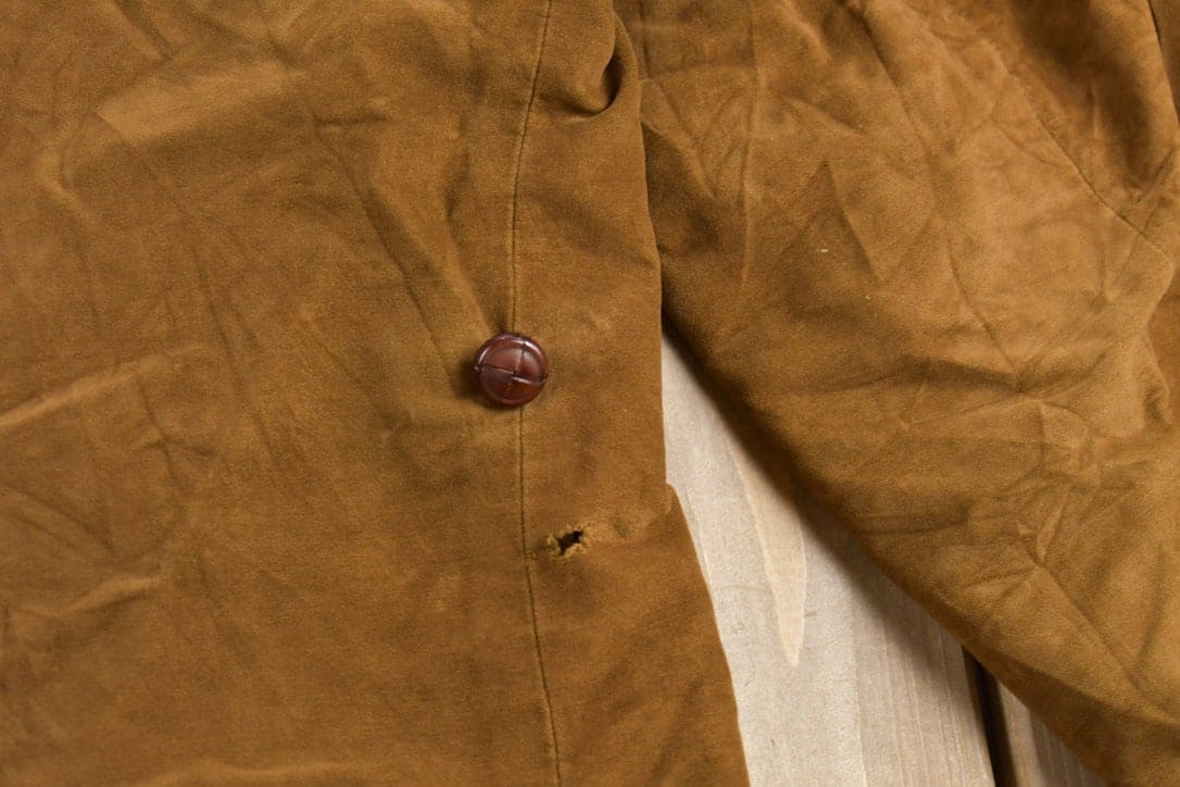 Vintage 1980s Faux Suede Jacket Men's 2XL - Image 4