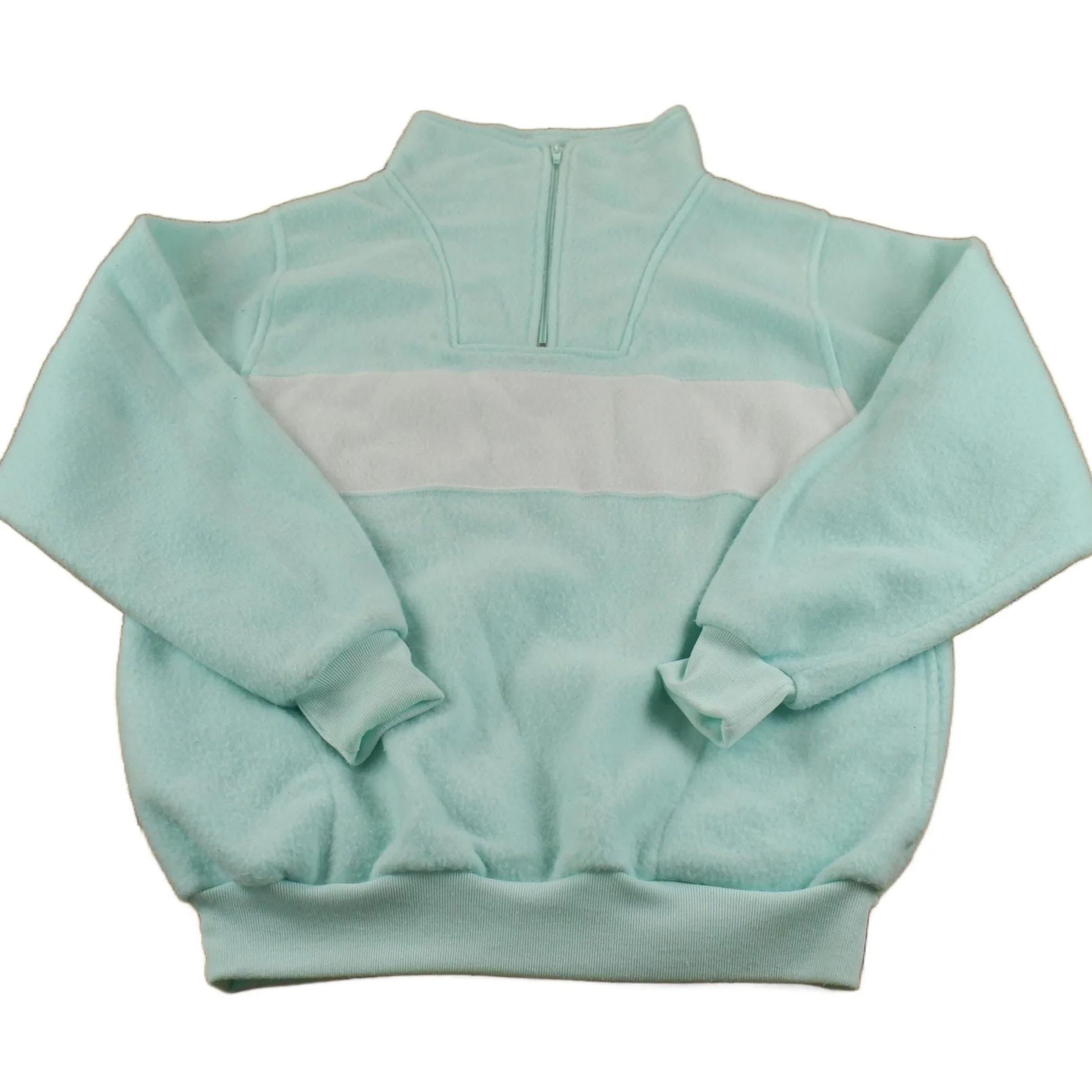 Vintage 1980s Favorites Fleece Quater-Zip Sweater Men's M