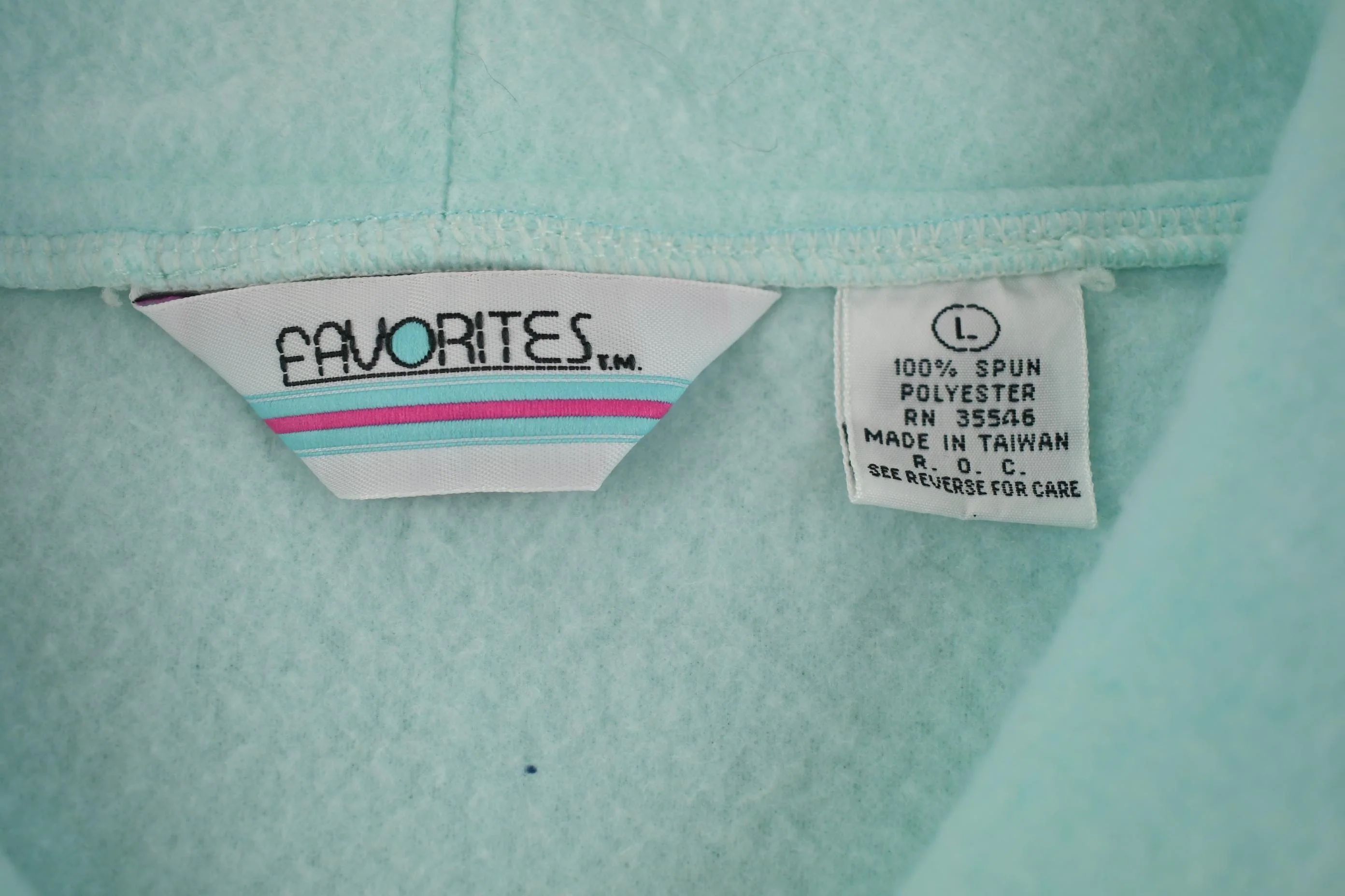 Vintage 1980s Favorites Fleece Quater-Zip Sweater Men's M - Image 3