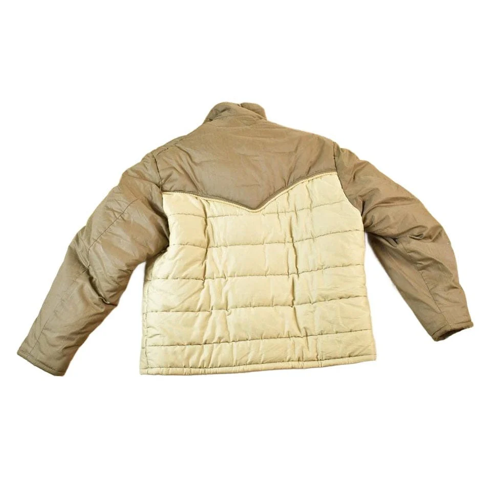 Vintage 1980s Field And Stream Light Puffer Western Jacket Men's Large - Image 2