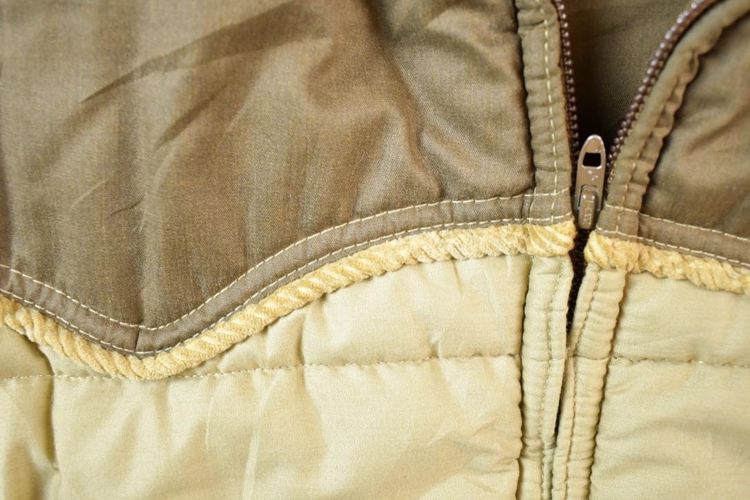 Vintage 1980s Field And Stream Light Puffer Western Jacket Men's Large - Image 5