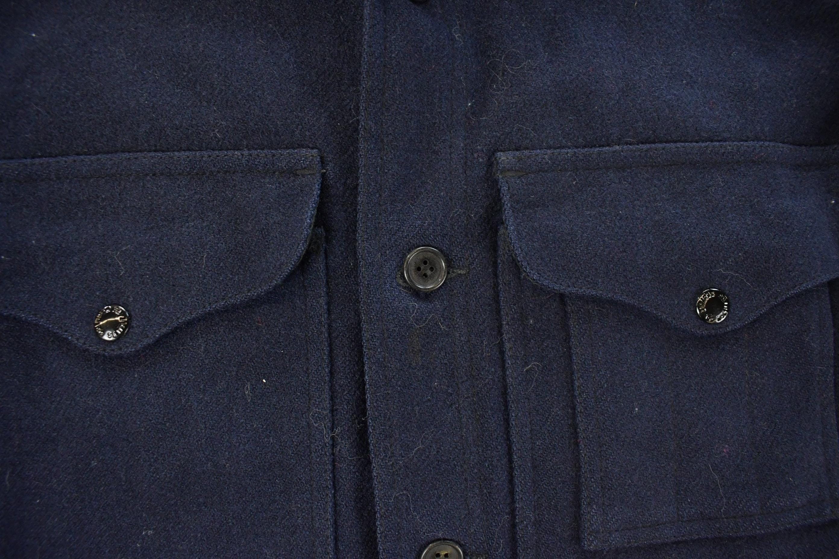 Vintage 1980s Filson Mackinaw Wool Cruiser Wool Jacket Men's Medium - Image 4