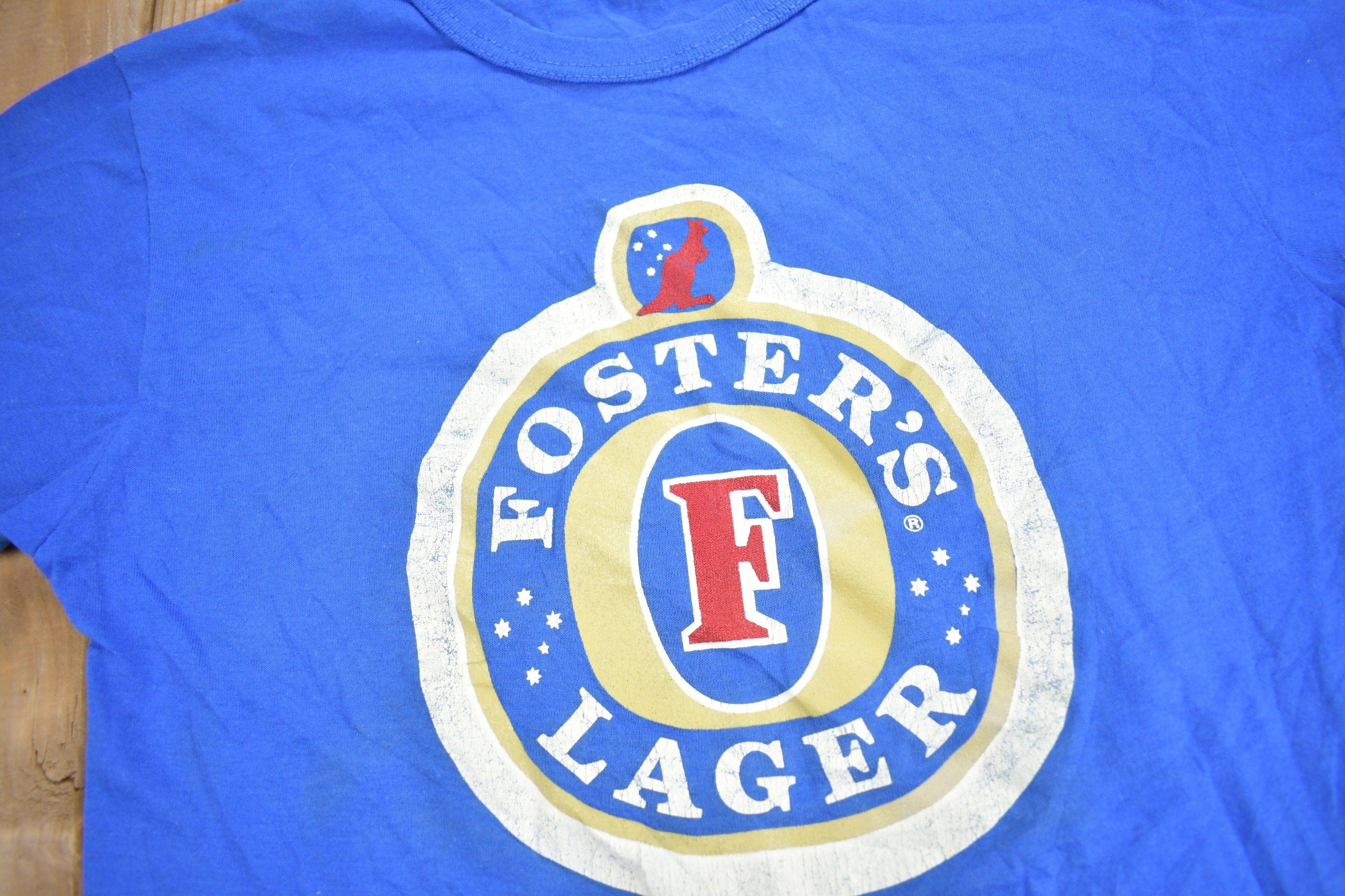 Vintage 1980s Fosters Lager Graphic T Shirt Men's XS - Image 3