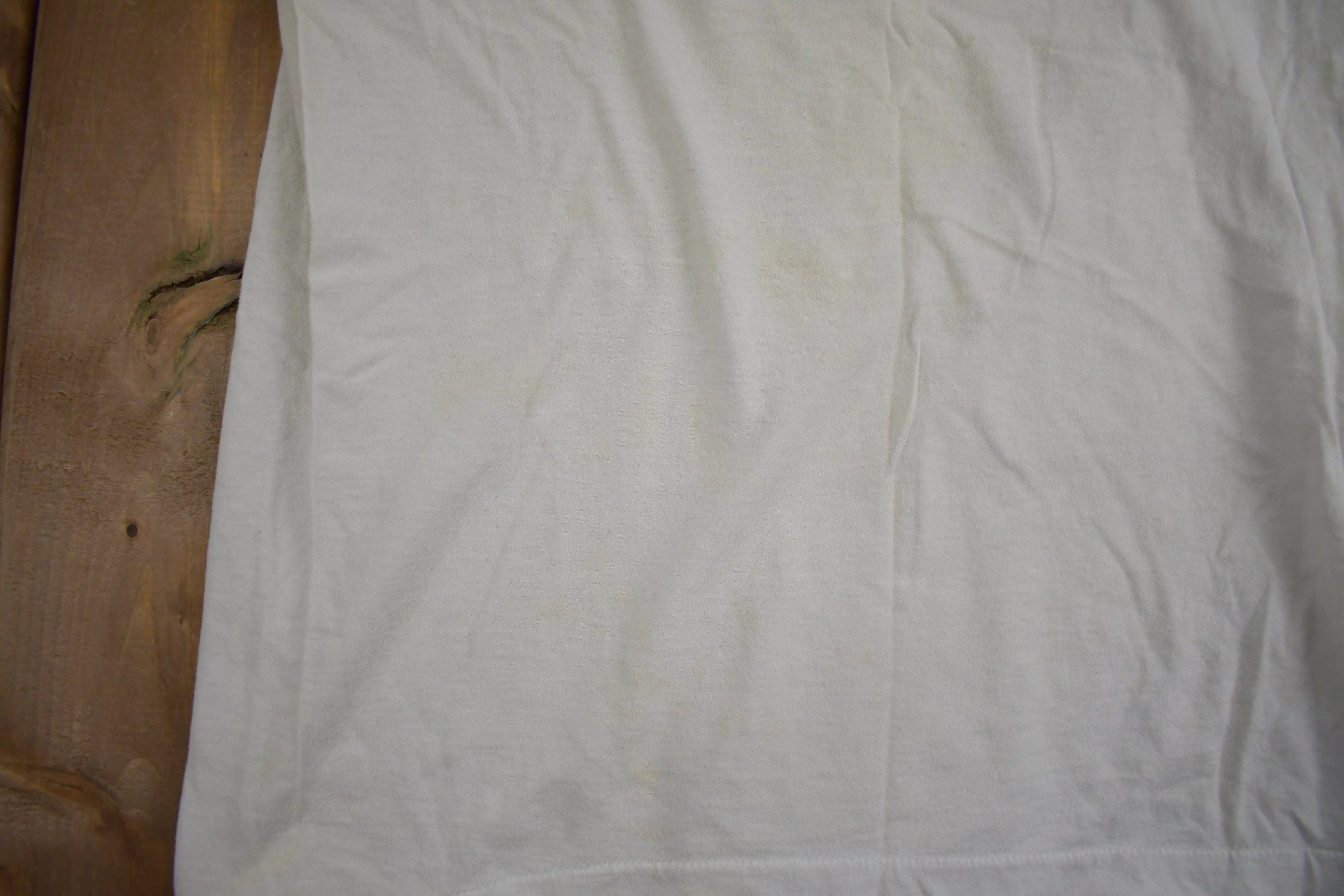 Vintage 1980s Fruit Of The Loom Blank White T Shirt Men's Medium - Image 6