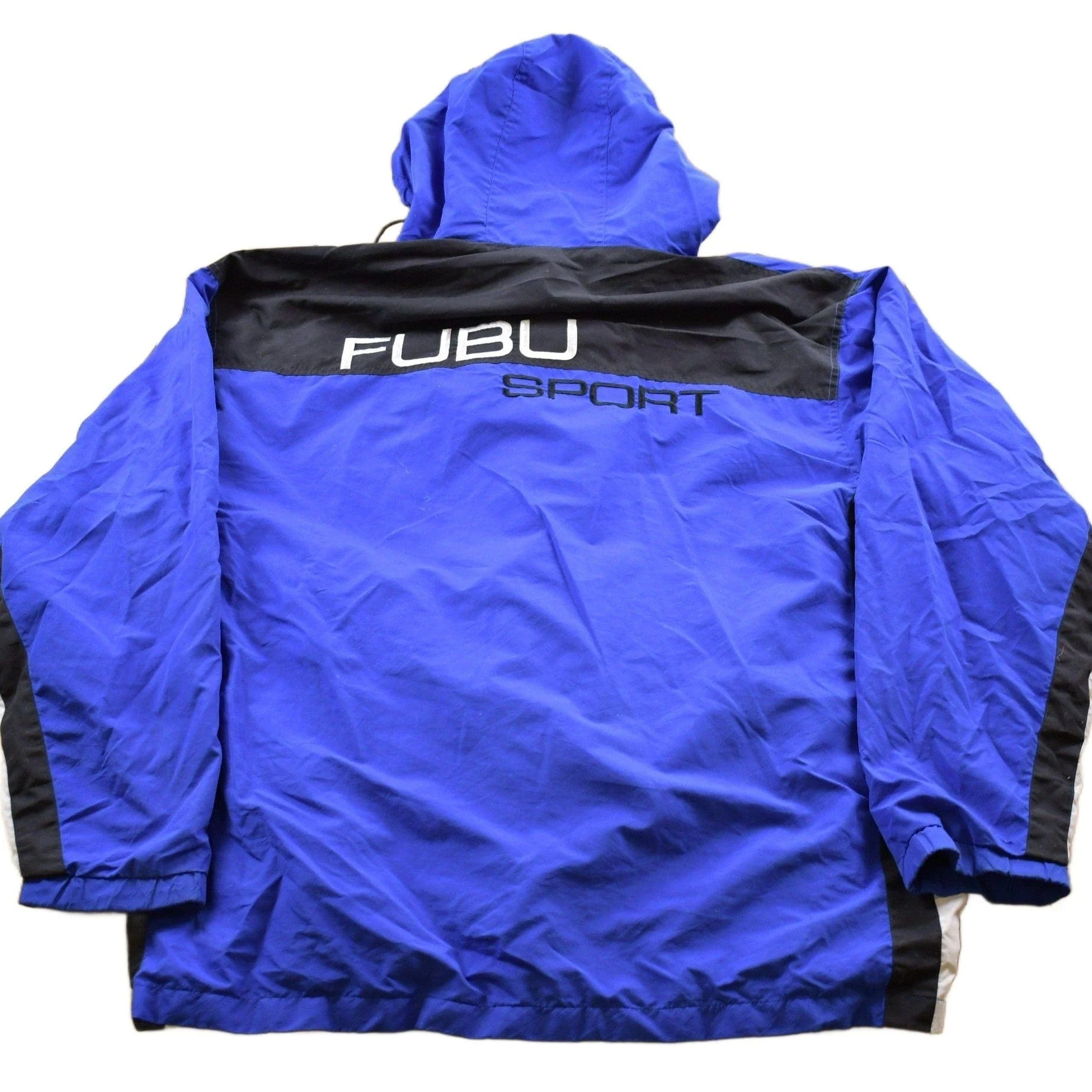 Vintage 1980s Fubu Sport Windbreaker Jacket Men's XL - Image 2