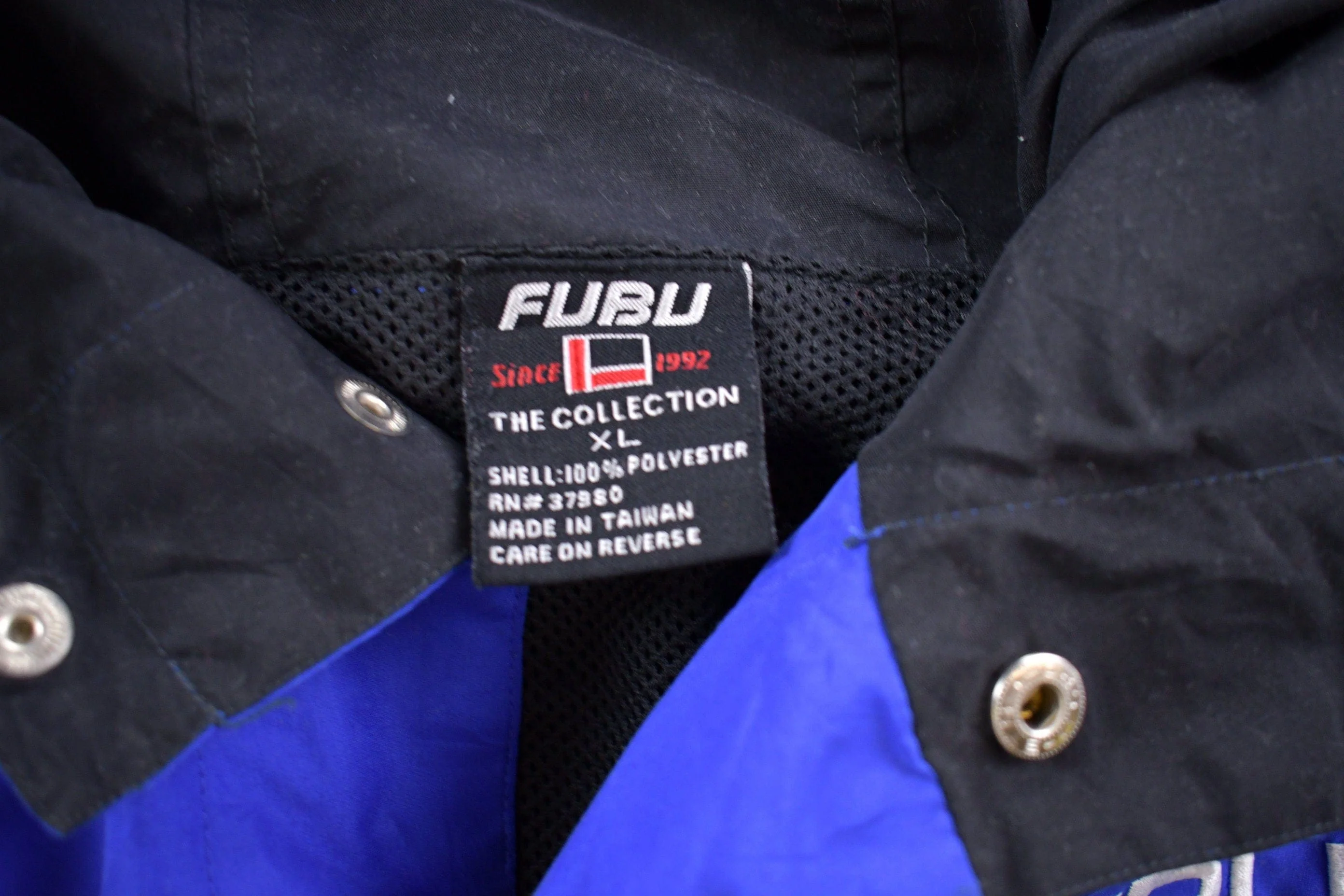 Vintage 1980s Fubu Sport Windbreaker Jacket Men's XL - Image 4