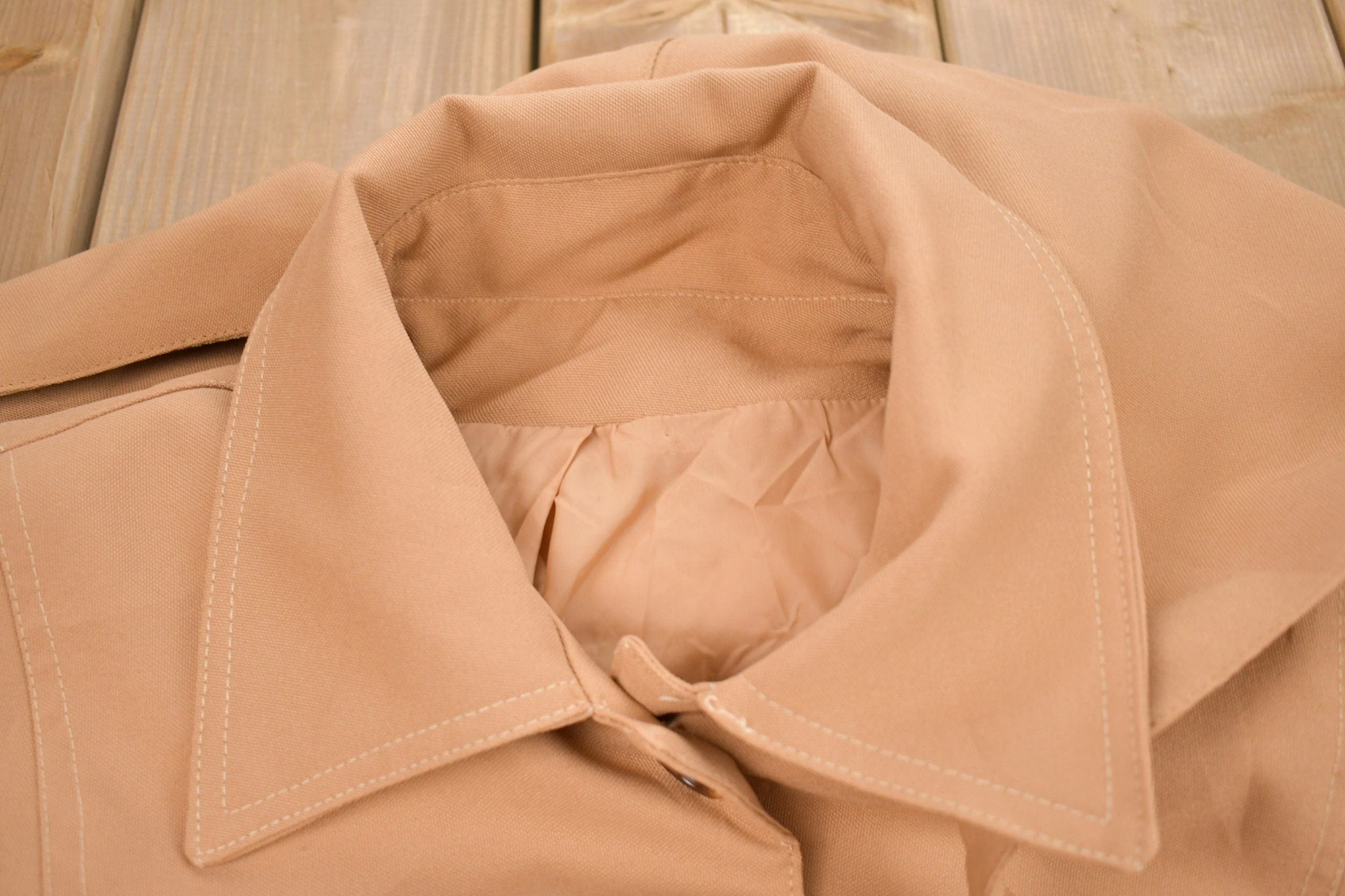 Vintage 1980s Full Length Jacket Men's Medium - Image 3