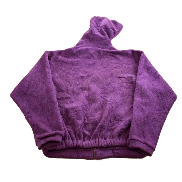 Vintage 1980s Garden Mountain Purple Fleece Sweater Men's L - Image 2