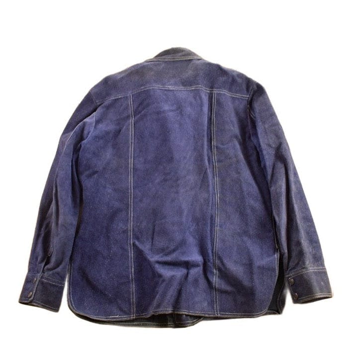 Vintage 1980s Genuine Leather Suede Jacket Men's Large - Image 2