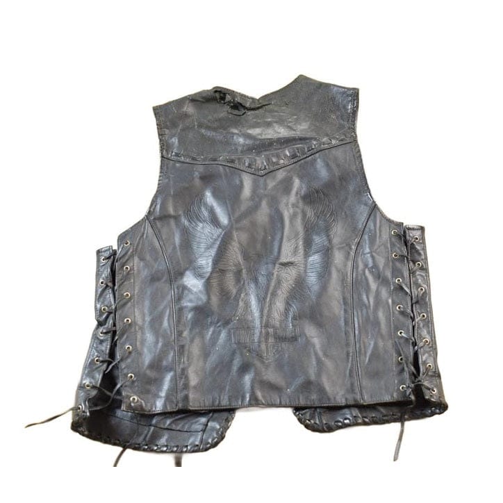 Vintage 1980s Golden Crown Leather Vest Women's S - Image 2