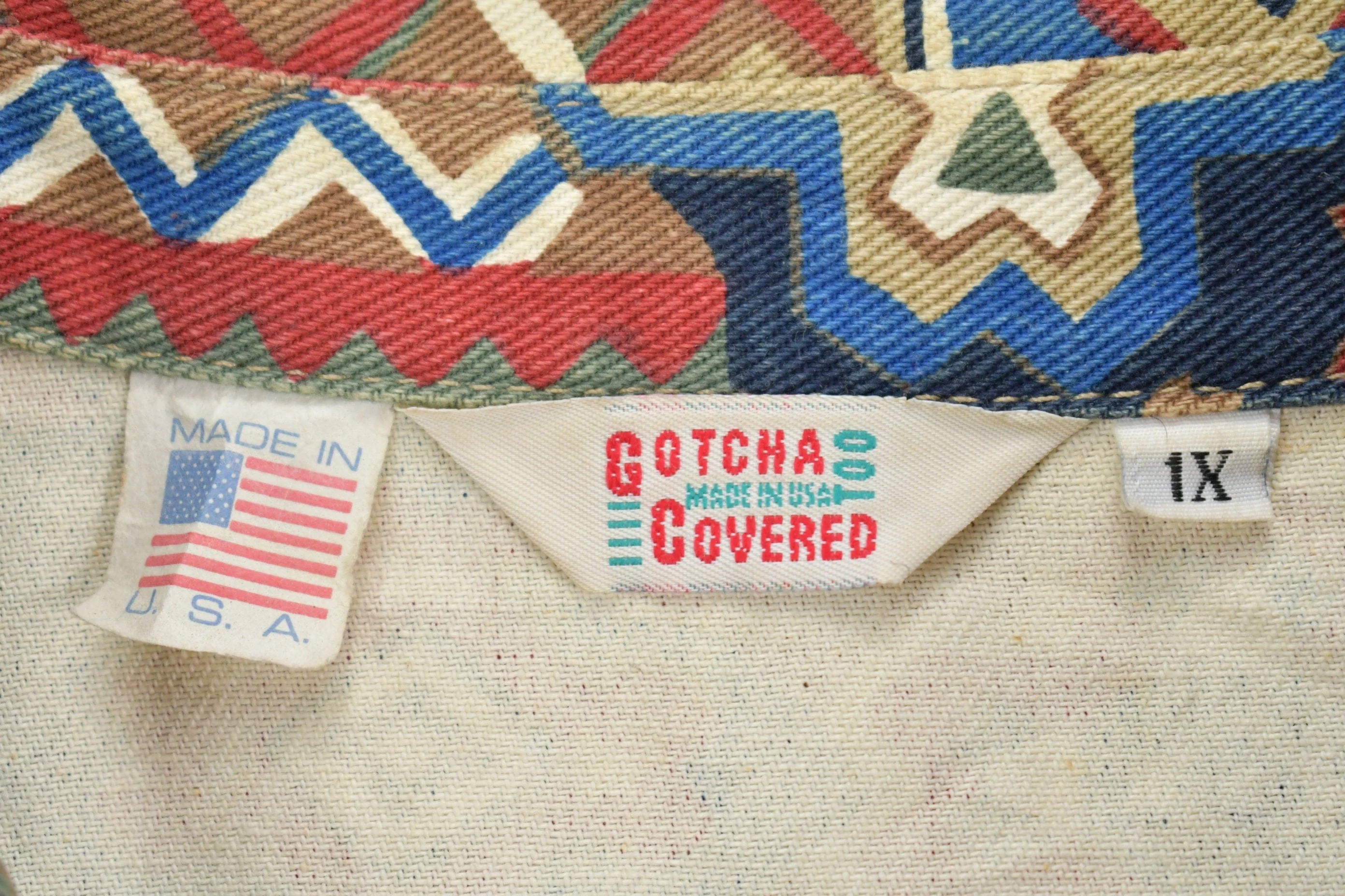 Vintage 1980s Gotcha Covered Harrington Jacket Men's XL - Image 4