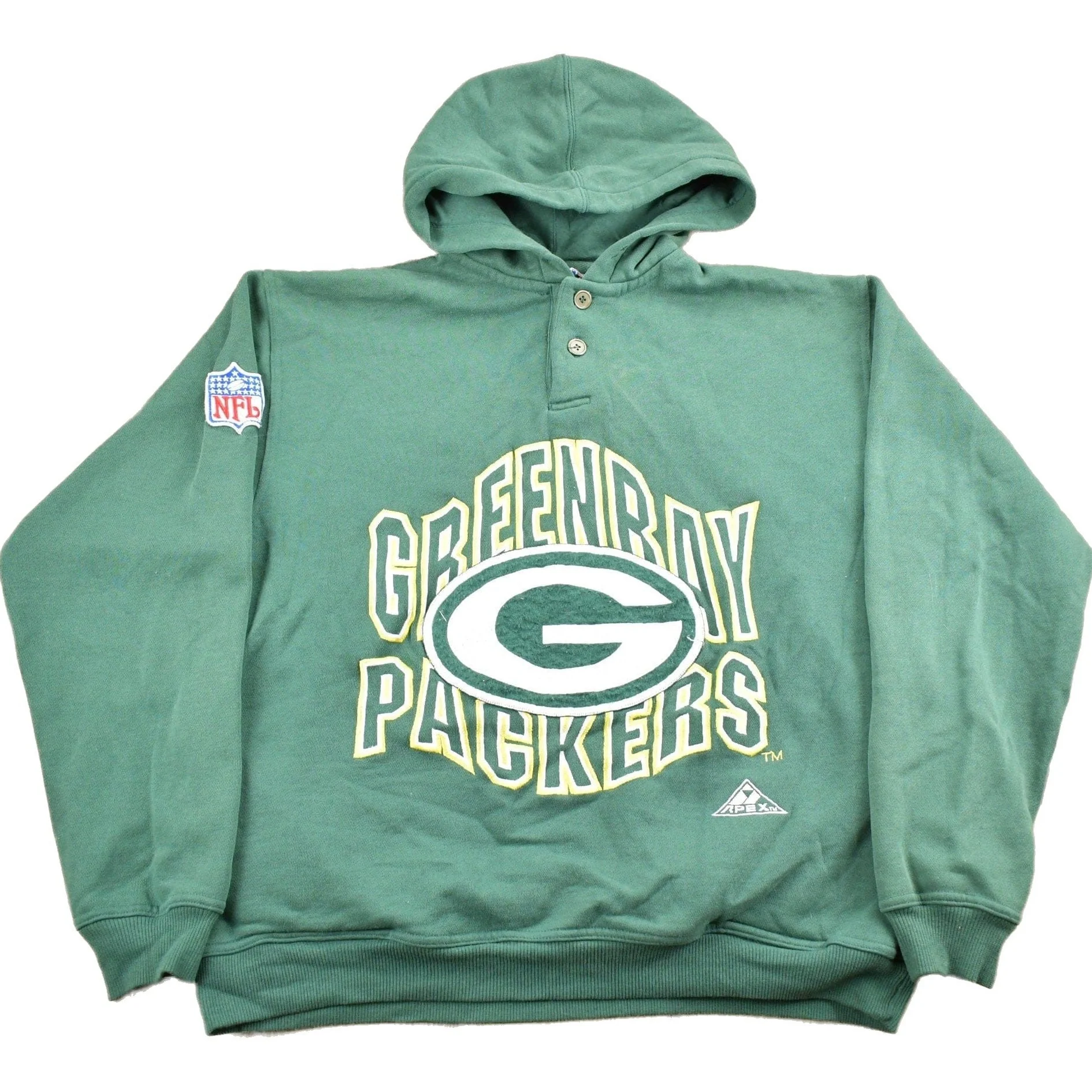 Vintage 1980s Green Bay Packers NFL Apex One Hoodie Men's Small