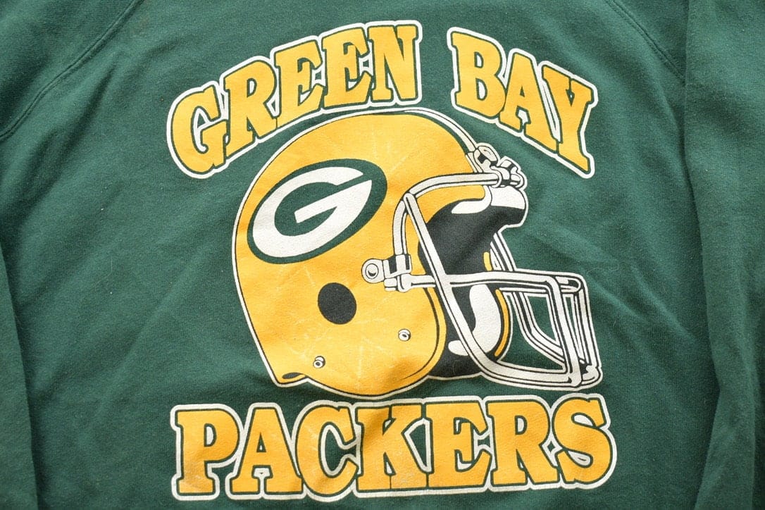 Vintage 1980s Green Bay Packers NFL Crewneck Sweatshirt - Image 5