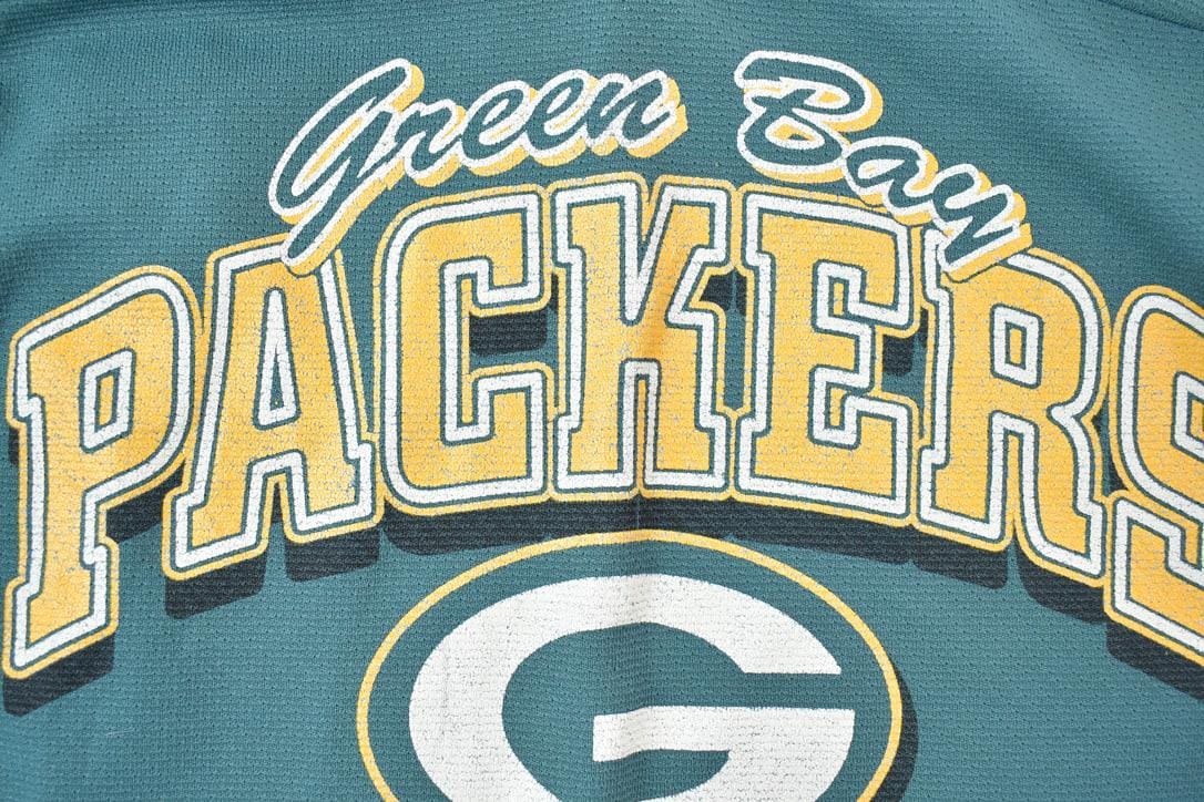 Vintage 1980s Green Bay Packers NFL Graphic T-Shirt Youth M - Image 4