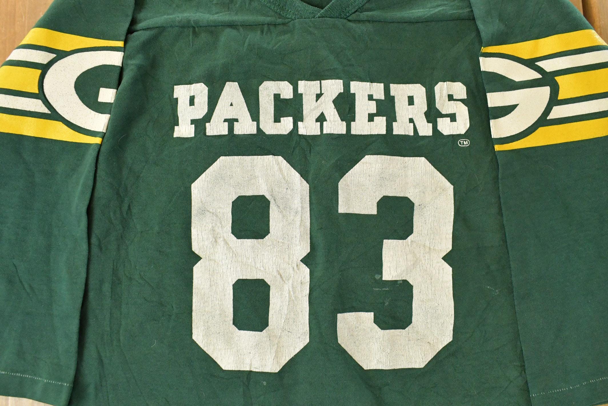 Vintage 1980s Green Bay Packers Rawlings NFL Jersey T-Shirt Youth Large - Image 3