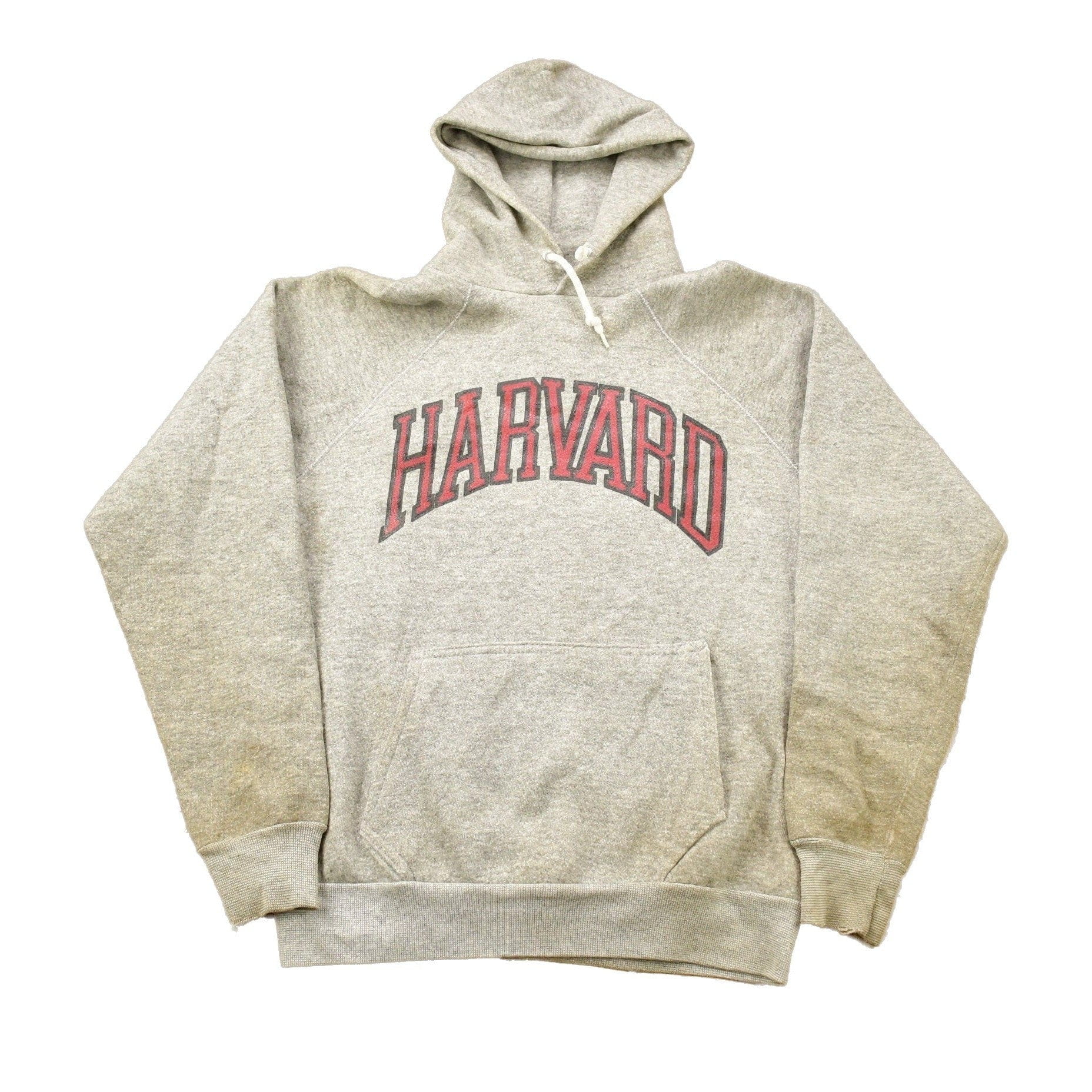 Vintage 1980s Harvard University Collegiate Raglan Hoodie Men's S