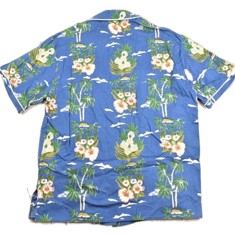 Vintage 1980s Hawaiian Button Up Shirt Men's Large - Image 2