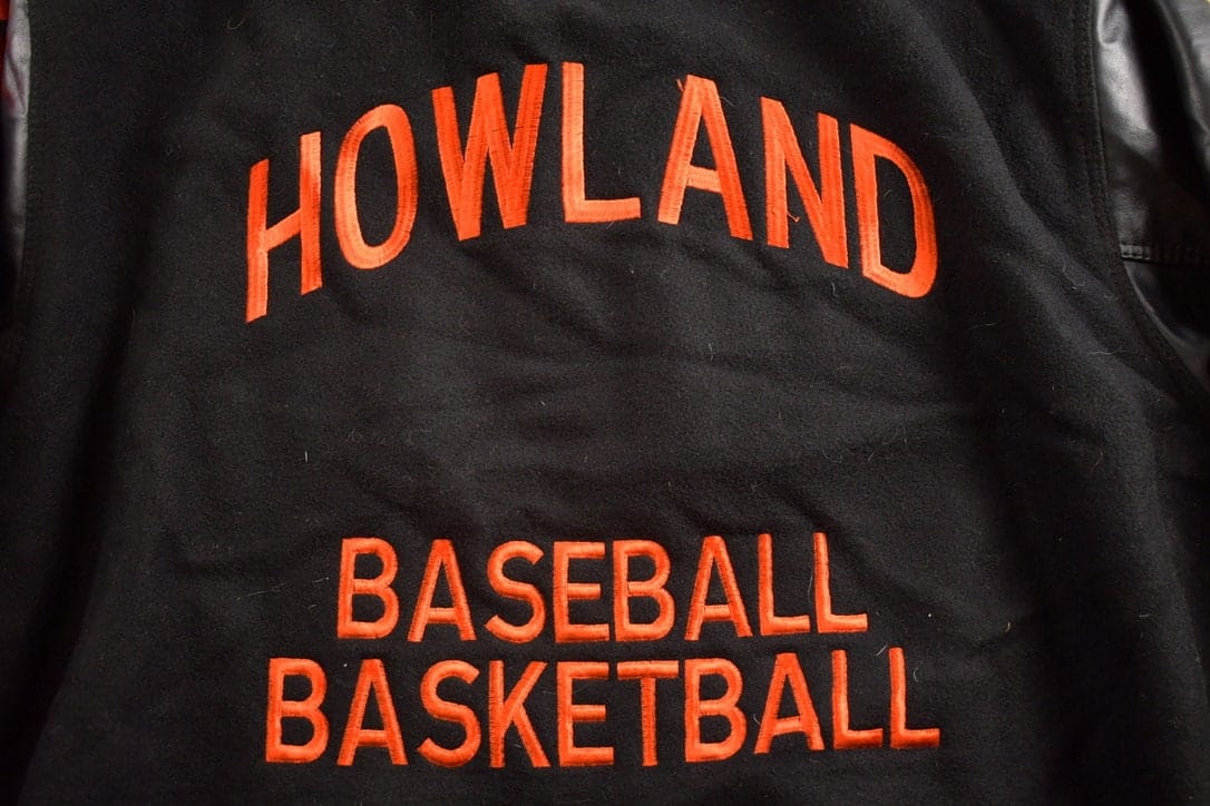Vintage 1980s Howland Tigers Ohio Wool Varsity Jacket Men's 2XL - Image 10
