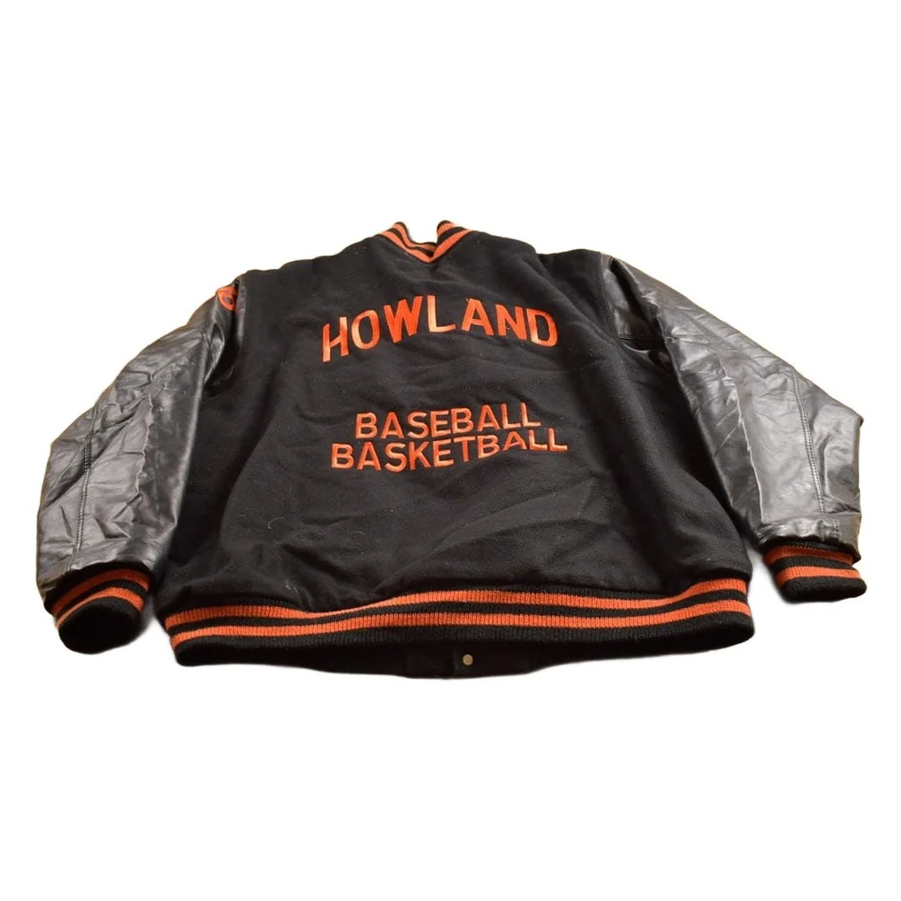 Vintage 1980s Howland Tigers Ohio Wool Varsity Jacket Men's 2XL - Image 2