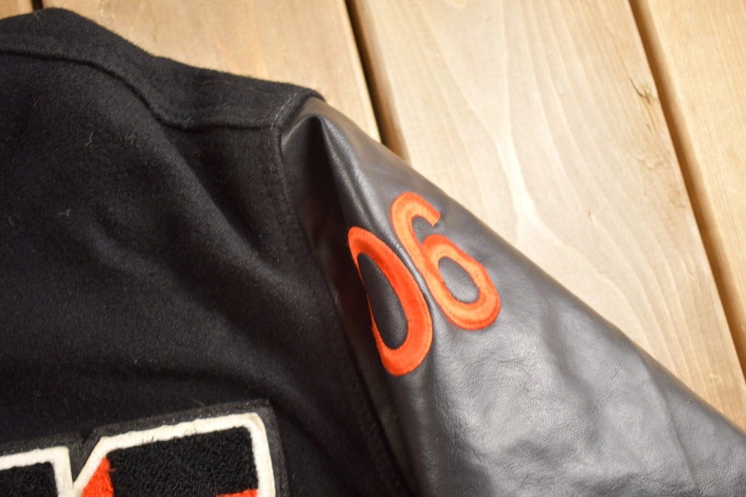 Vintage 1980s Howland Tigers Ohio Wool Varsity Jacket Men's 2XL - Image 7