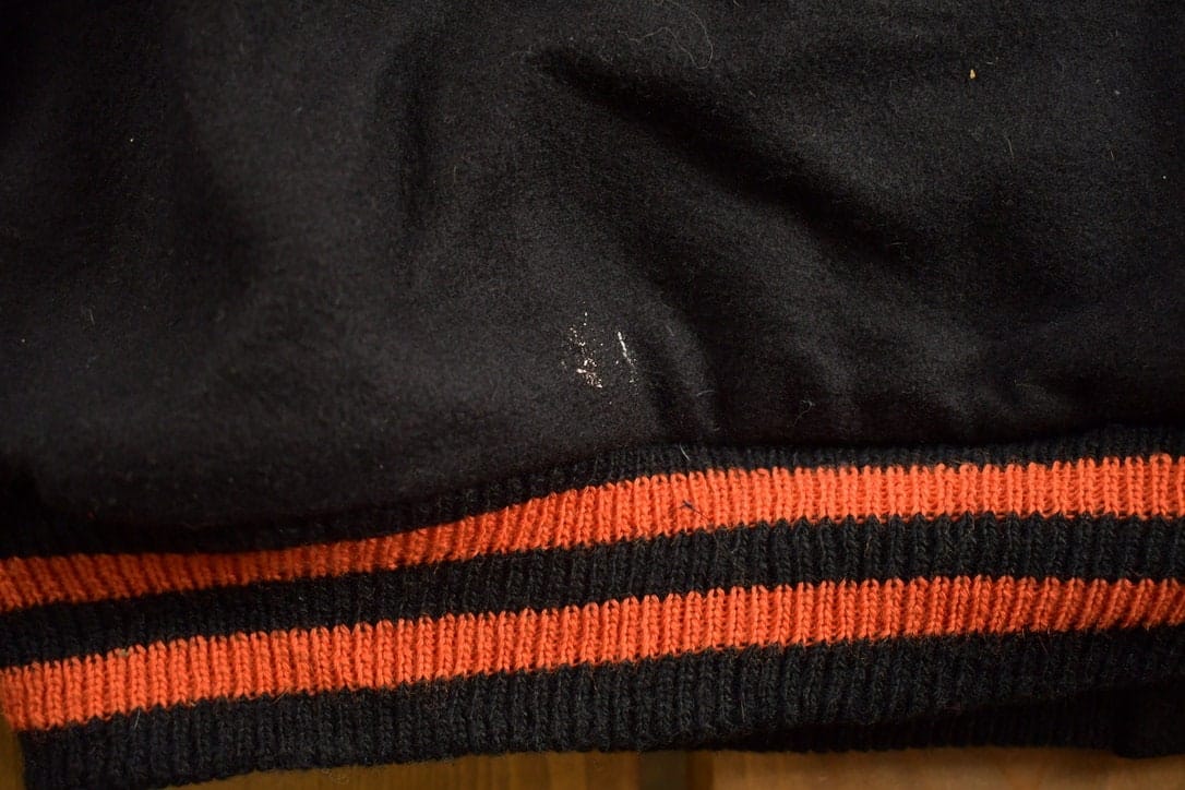 Vintage 1980s Howland Tigers Ohio Wool Varsity Jacket Men's 2XL - Image 8