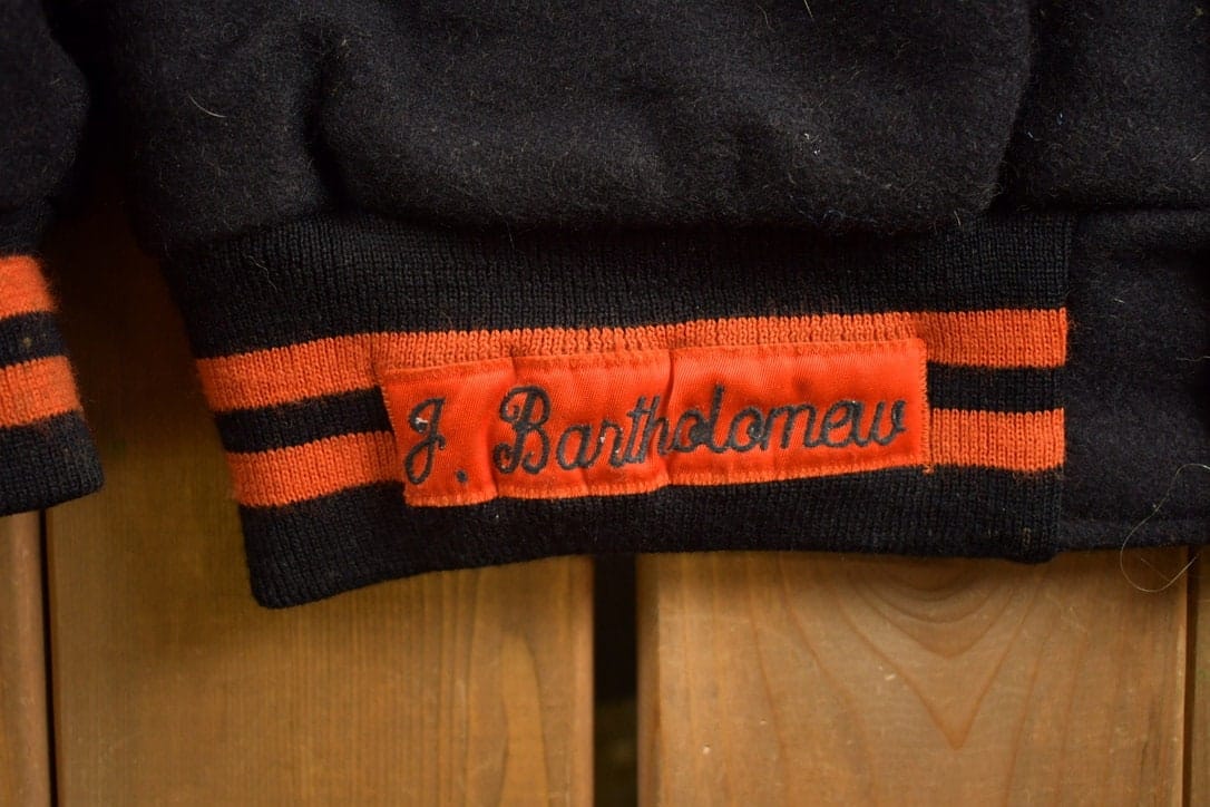 Vintage 1980s Howland Tigers Ohio Wool Varsity Jacket Men's 2XL - Image 4