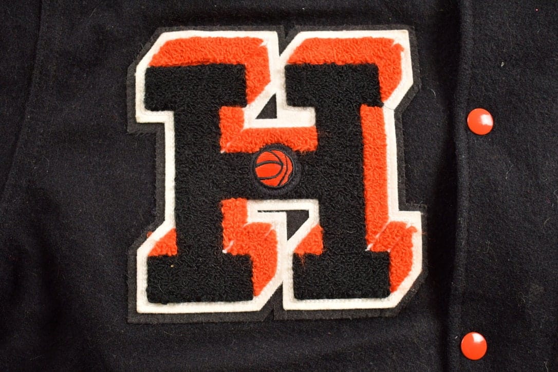 Vintage 1980s Howland Tigers Ohio Wool Varsity Jacket Men's 2XL - Image 6