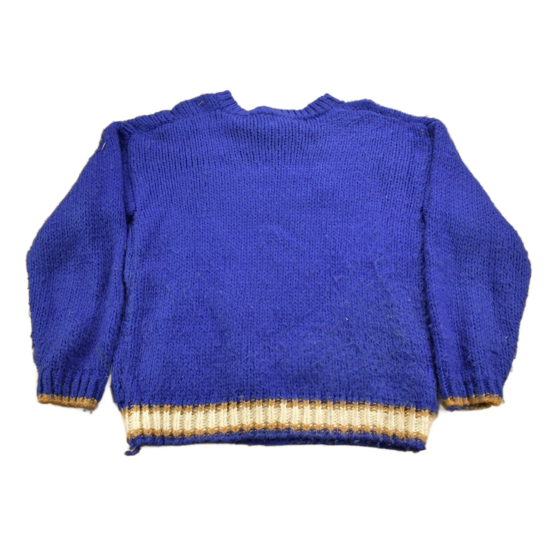 Vintage 1980s In Private Design For Living Knitted Crewneck Sweater Men's Large - Image 2