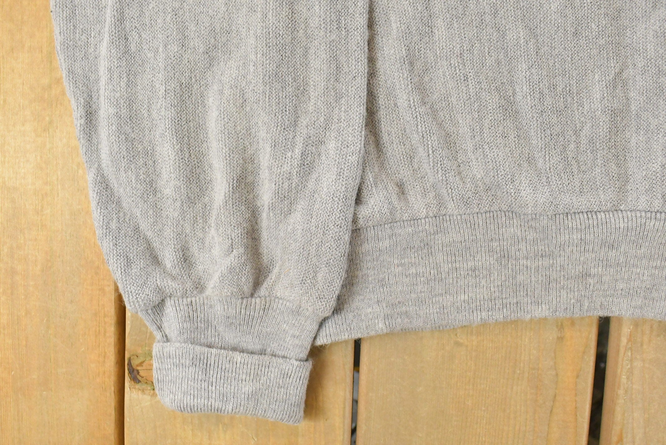 Vintage 1980s Izod Lacoste Knit Cardigan Sweater Men's XL - Image 5