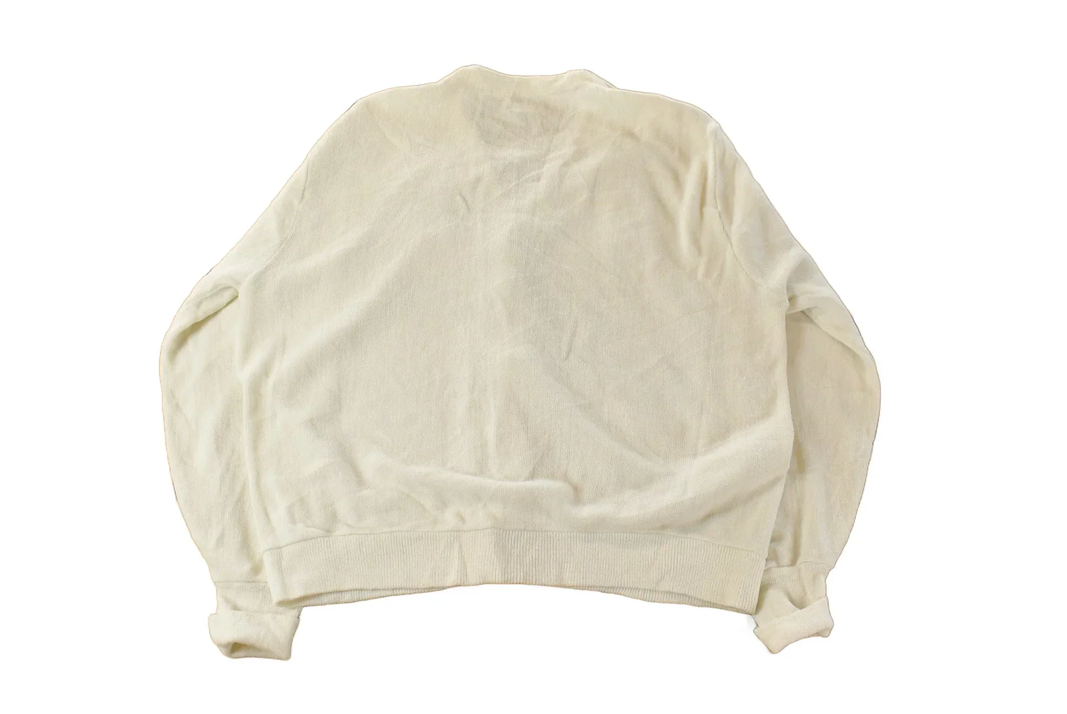 Vintage 1980s Izod Lacoste Knit Cardigan Sweater Men's Large - Image 2