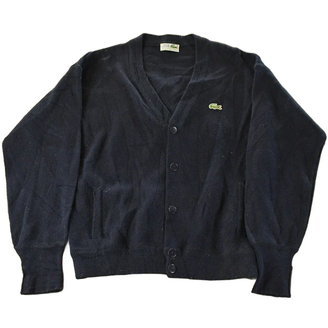 Vintage 1990s Chemise Lacoste Knit Cardigan Sweater Men's Small