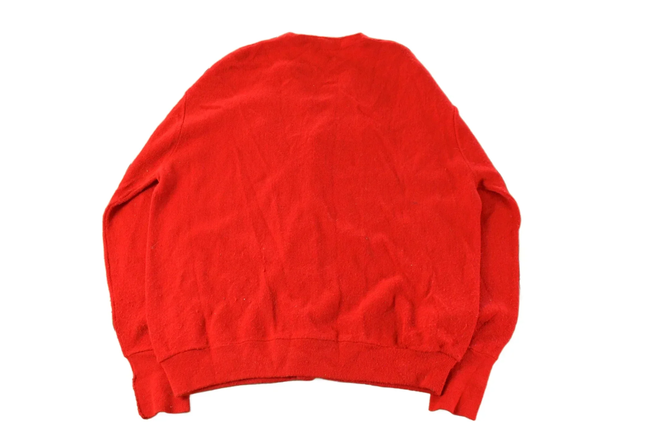 Vintage 1980s Izod Lacoste Knit Cardigan Sweater Men's XL - Image 2