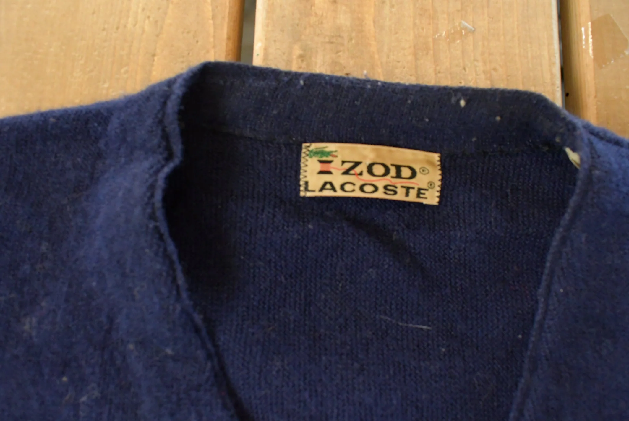 Vintage 1980s Izod Lacoste Knit Cardigan Sweater Men's Large - Image 5