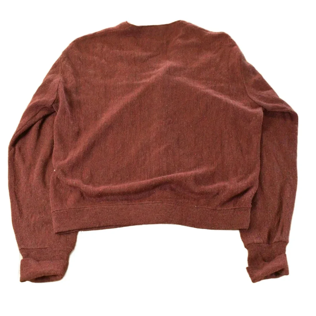 Vintage 1980s Izod Lacoste Knit Cardigan Sweater Men's Large - Image 2