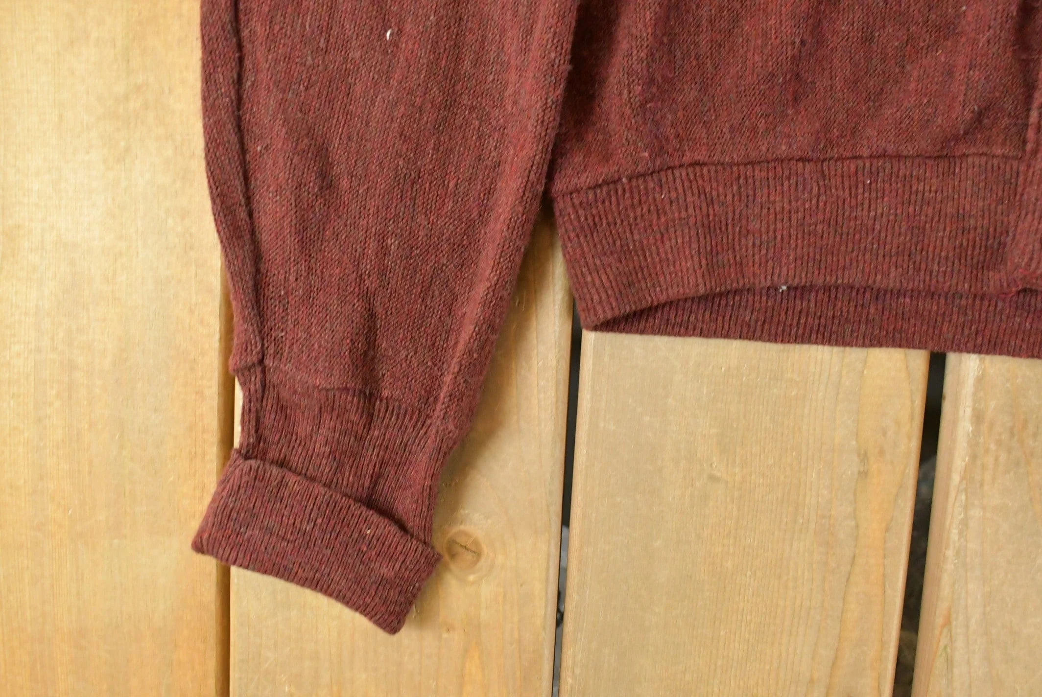 Vintage 1980s Izod Lacoste Knit Cardigan Sweater Men's Large - Image 5
